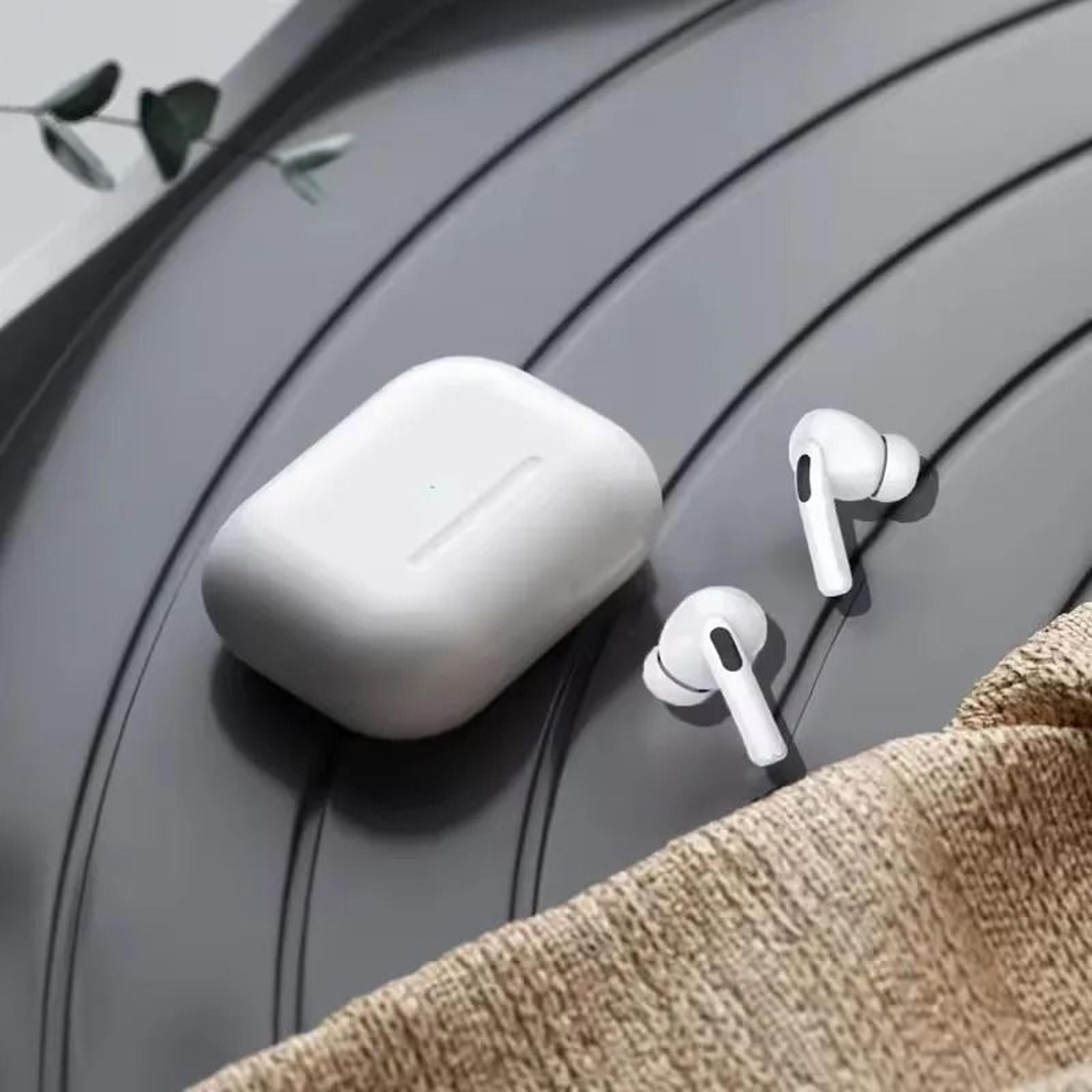 transparent wireless earbuds with led power display