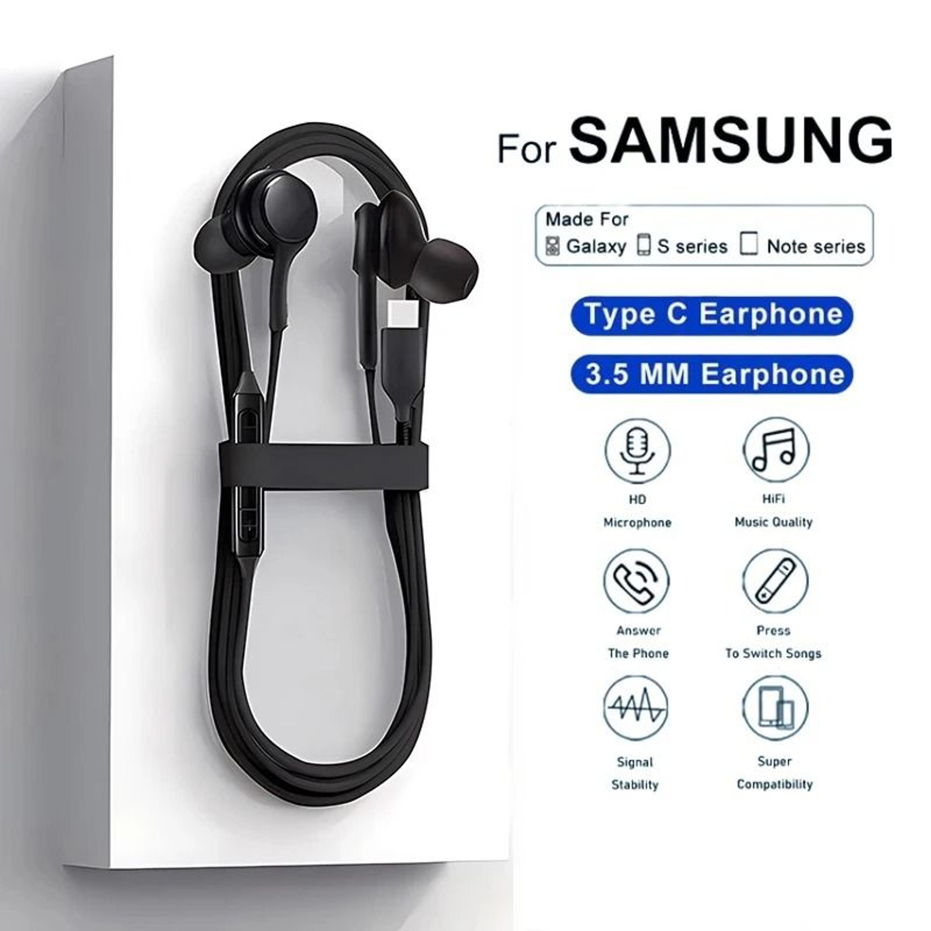 premium type-c wired earphone with mic