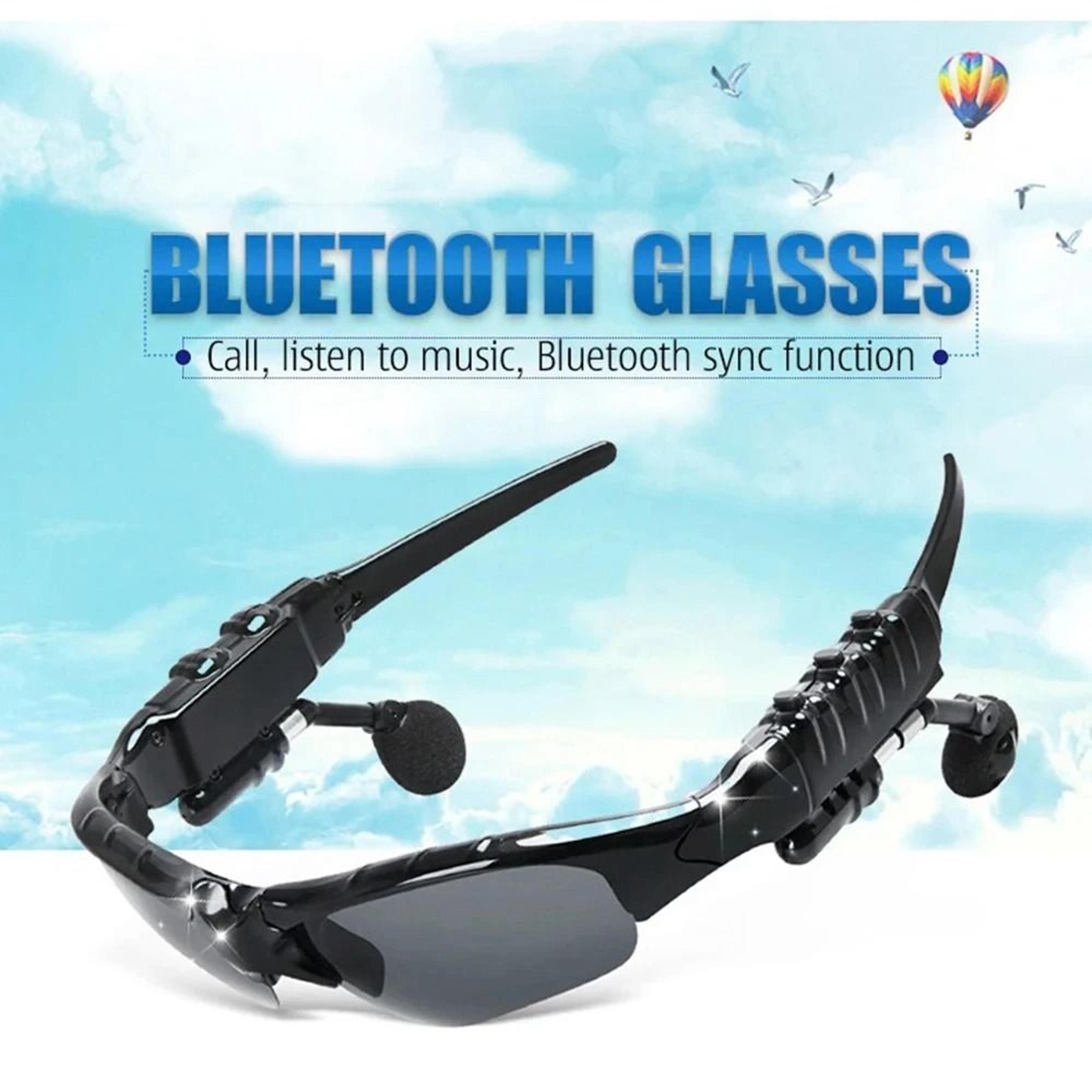 wireless glasses-style stereo earphones with microphone