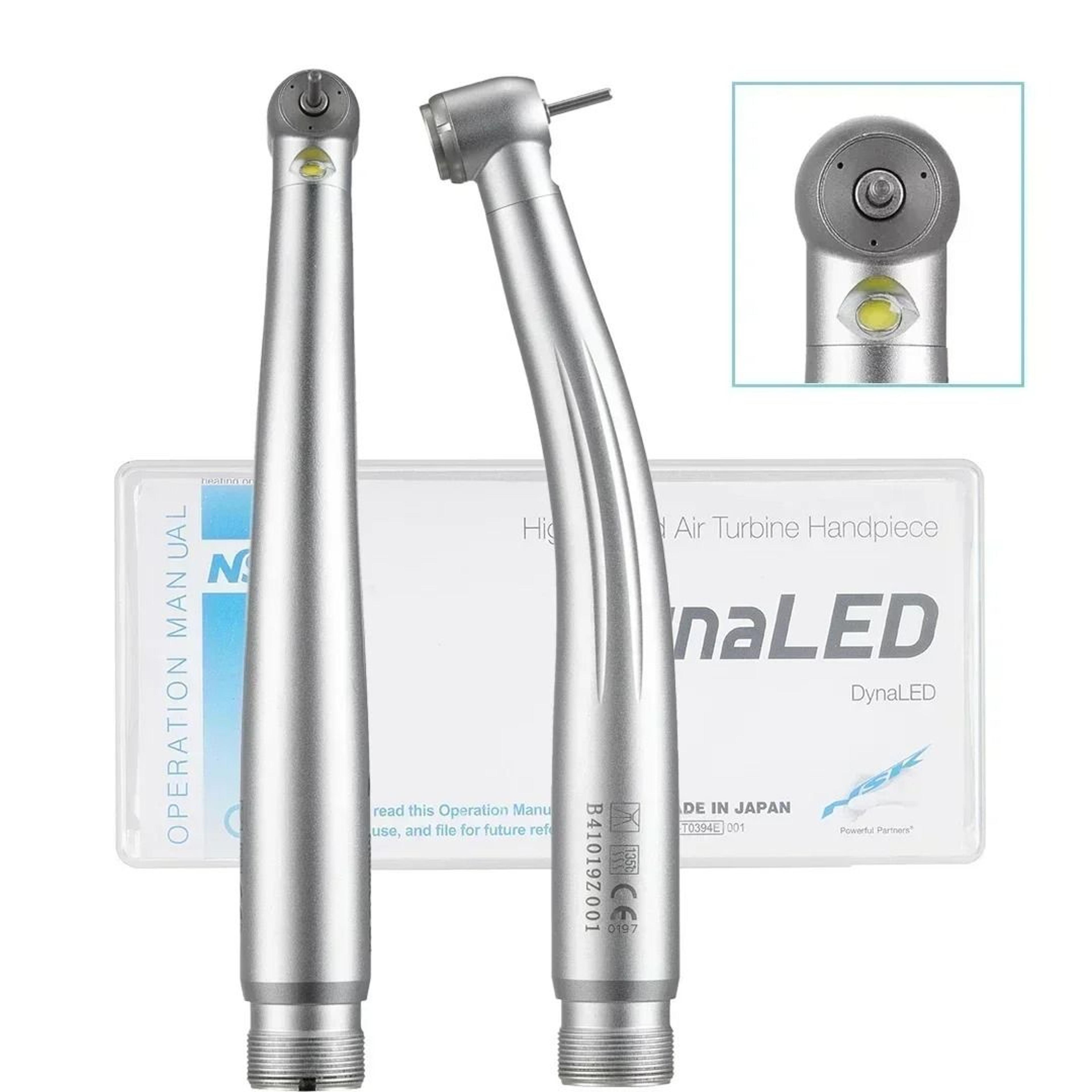 high speed dental handpiece with led light and push button control