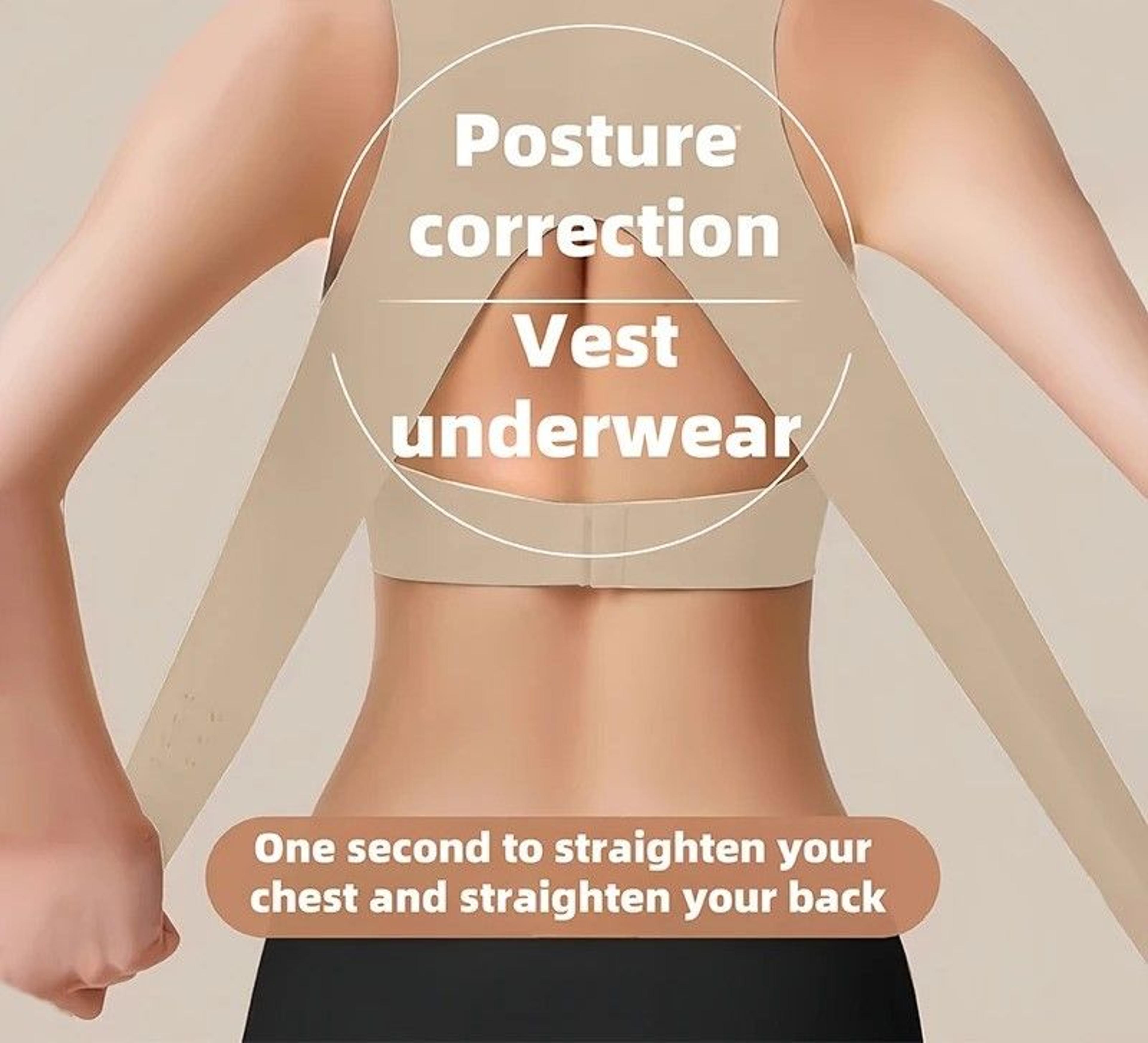 wireless posture support bra with cross back design for all day comfort