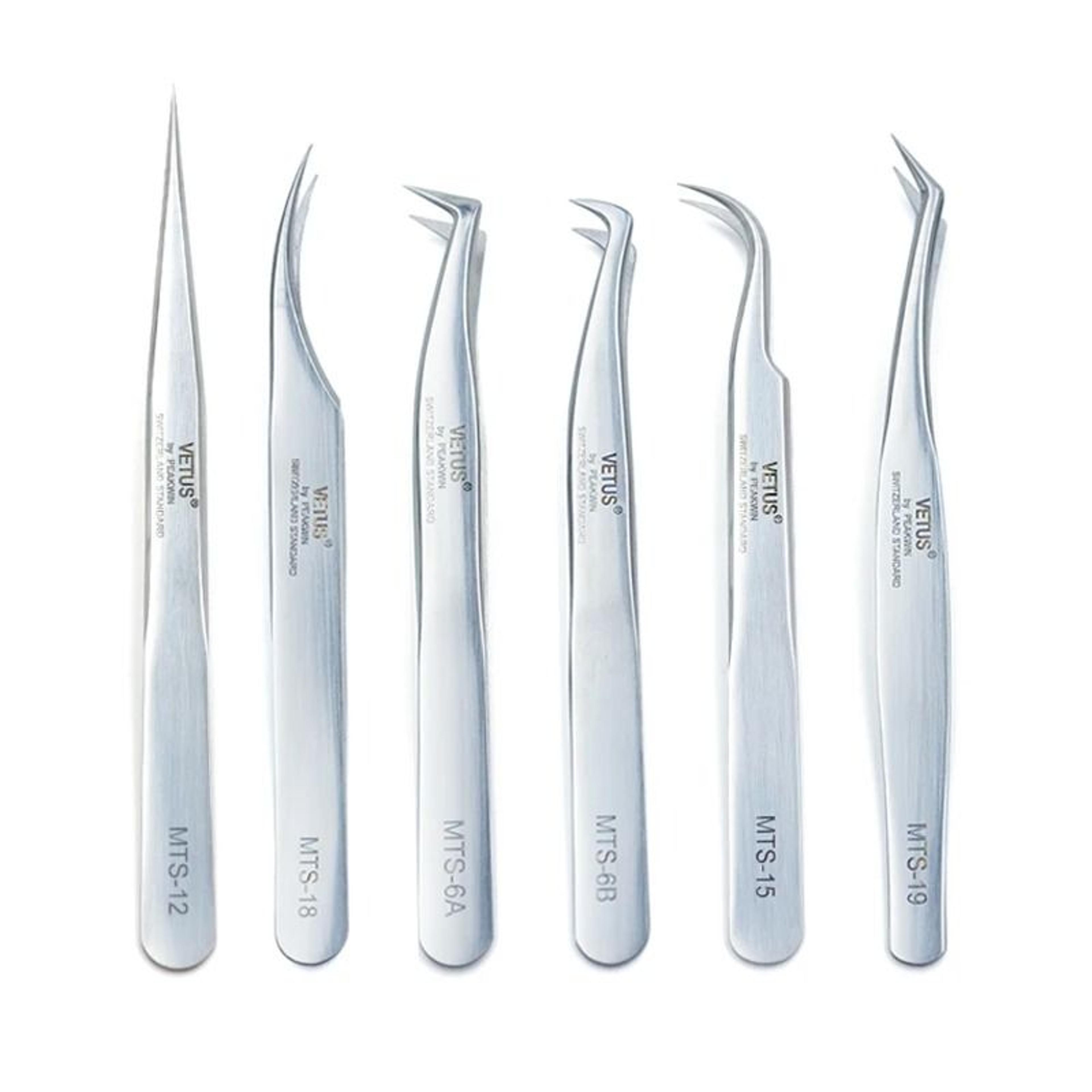 precision stainless steel tweezers for eyelash extensions
