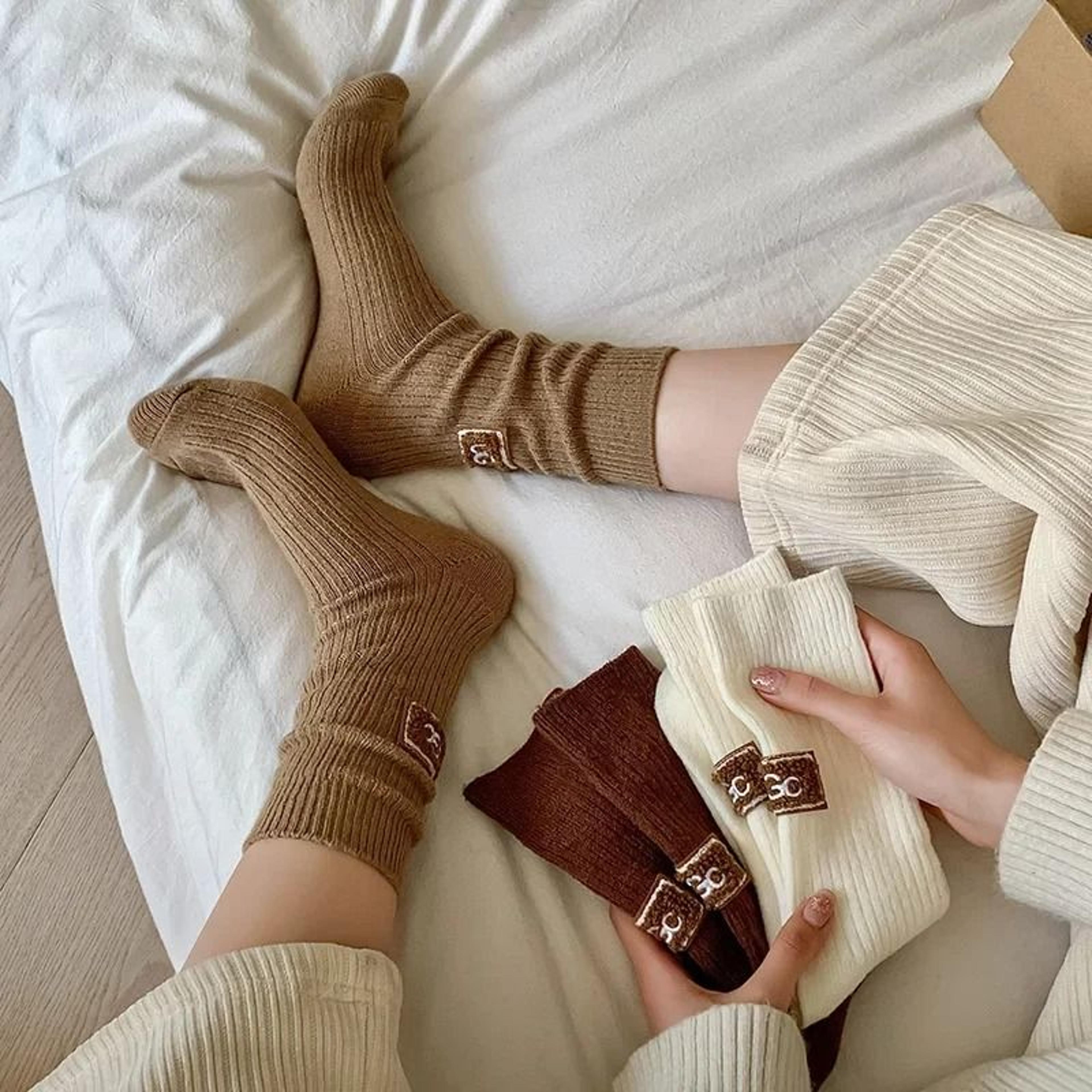cozy winter knit socks for women
