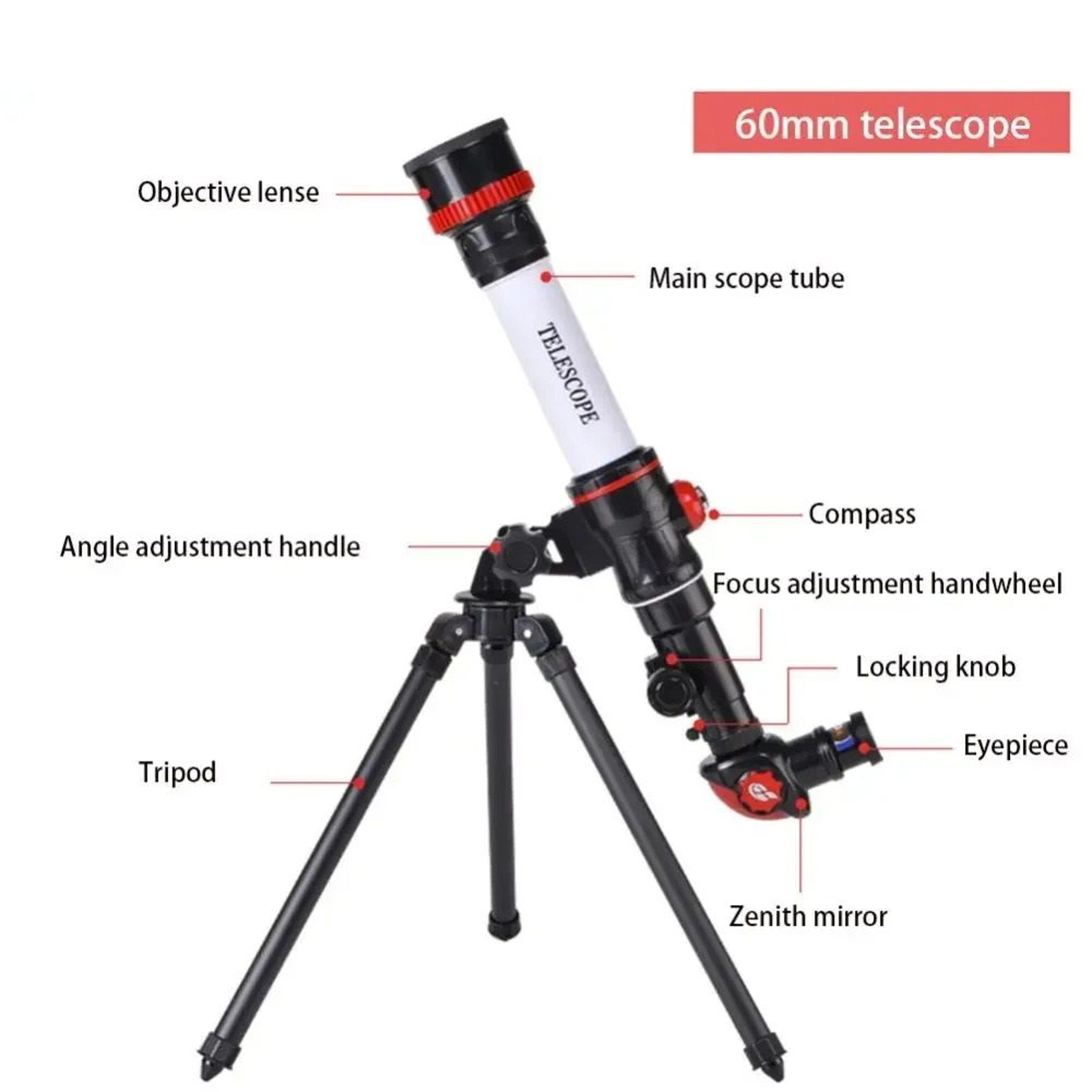 professional portable astronomical telescope for kids and beginners