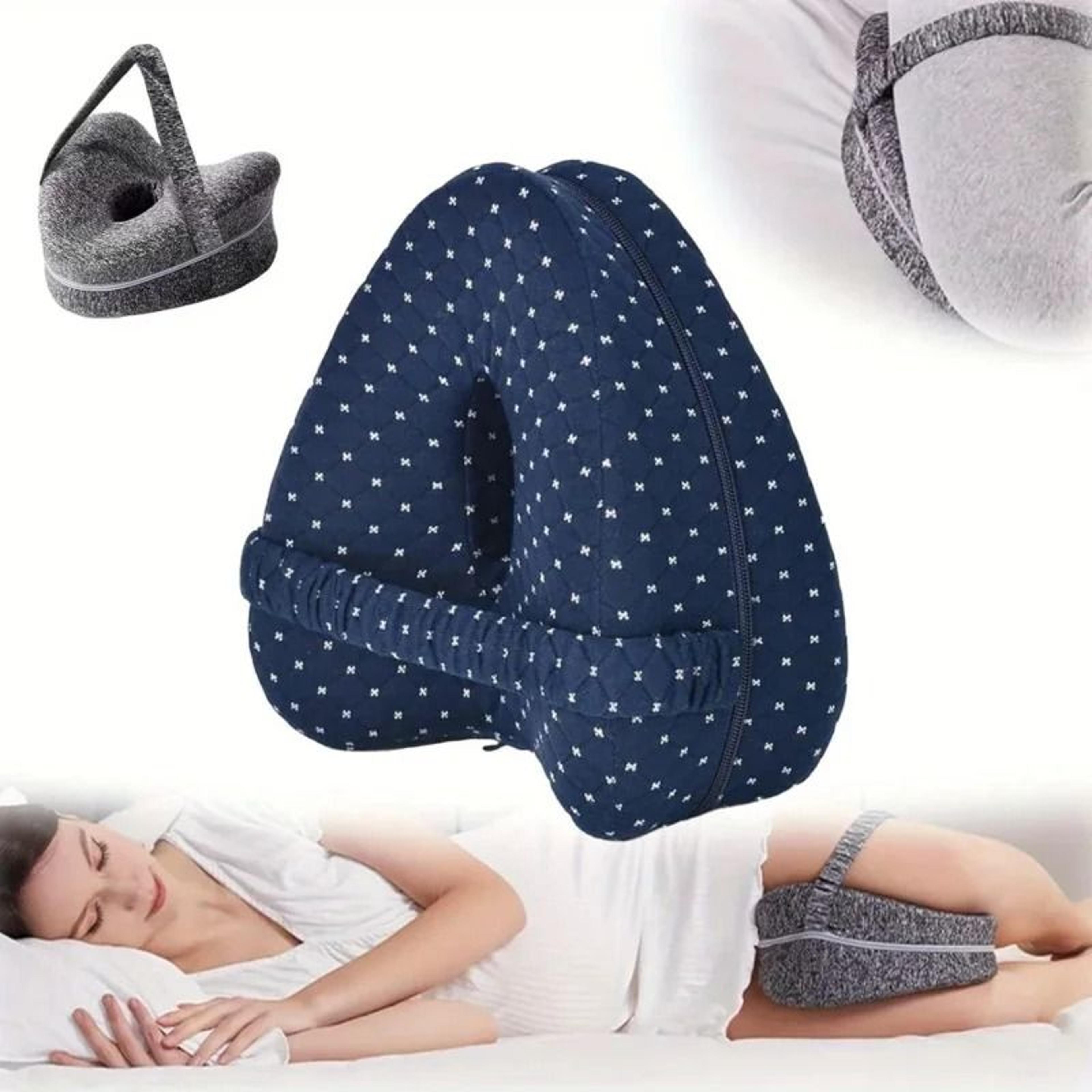 memory foam leg and knee support pillow for side sleepers