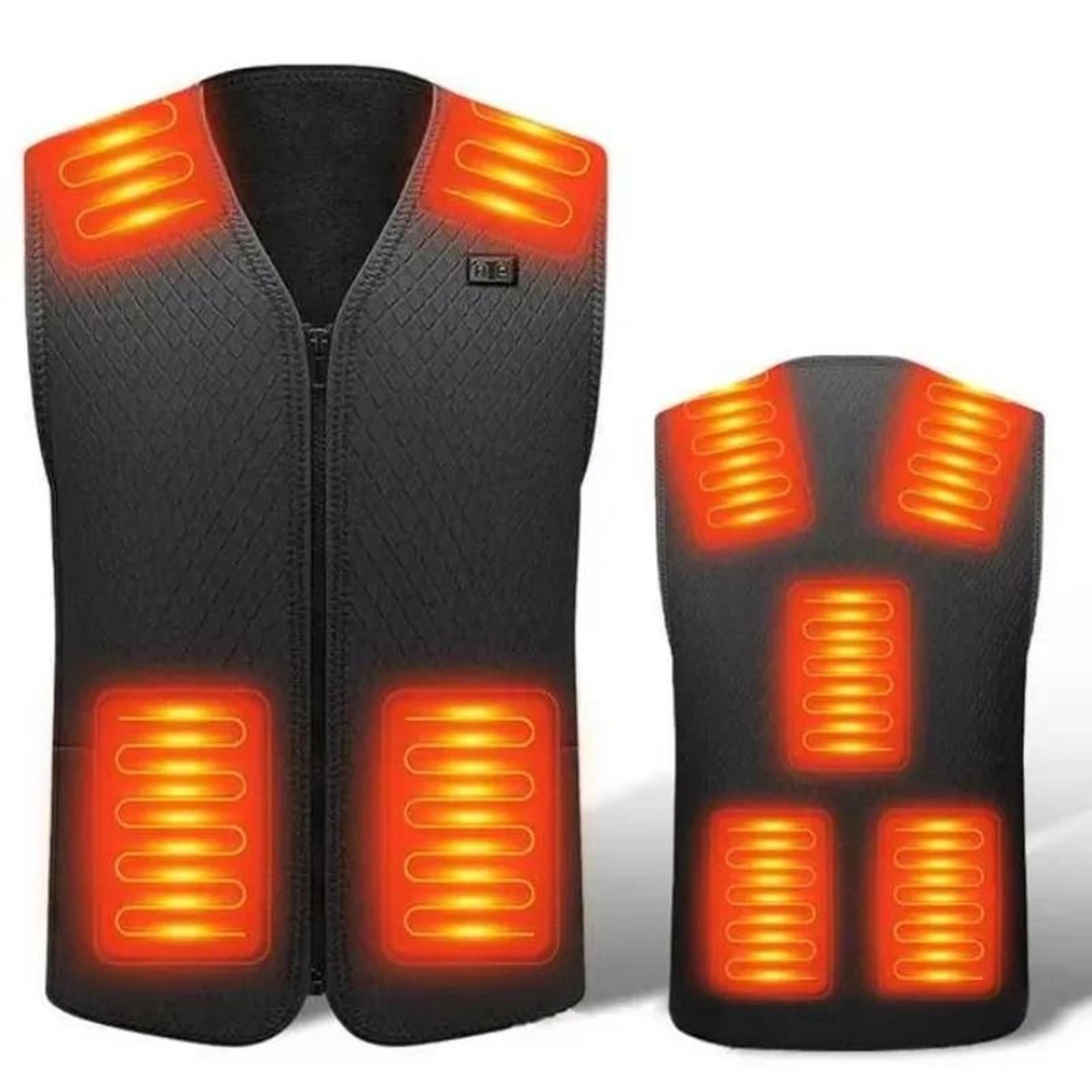 smart usb heated jacket with 5 or 9 zone heating system