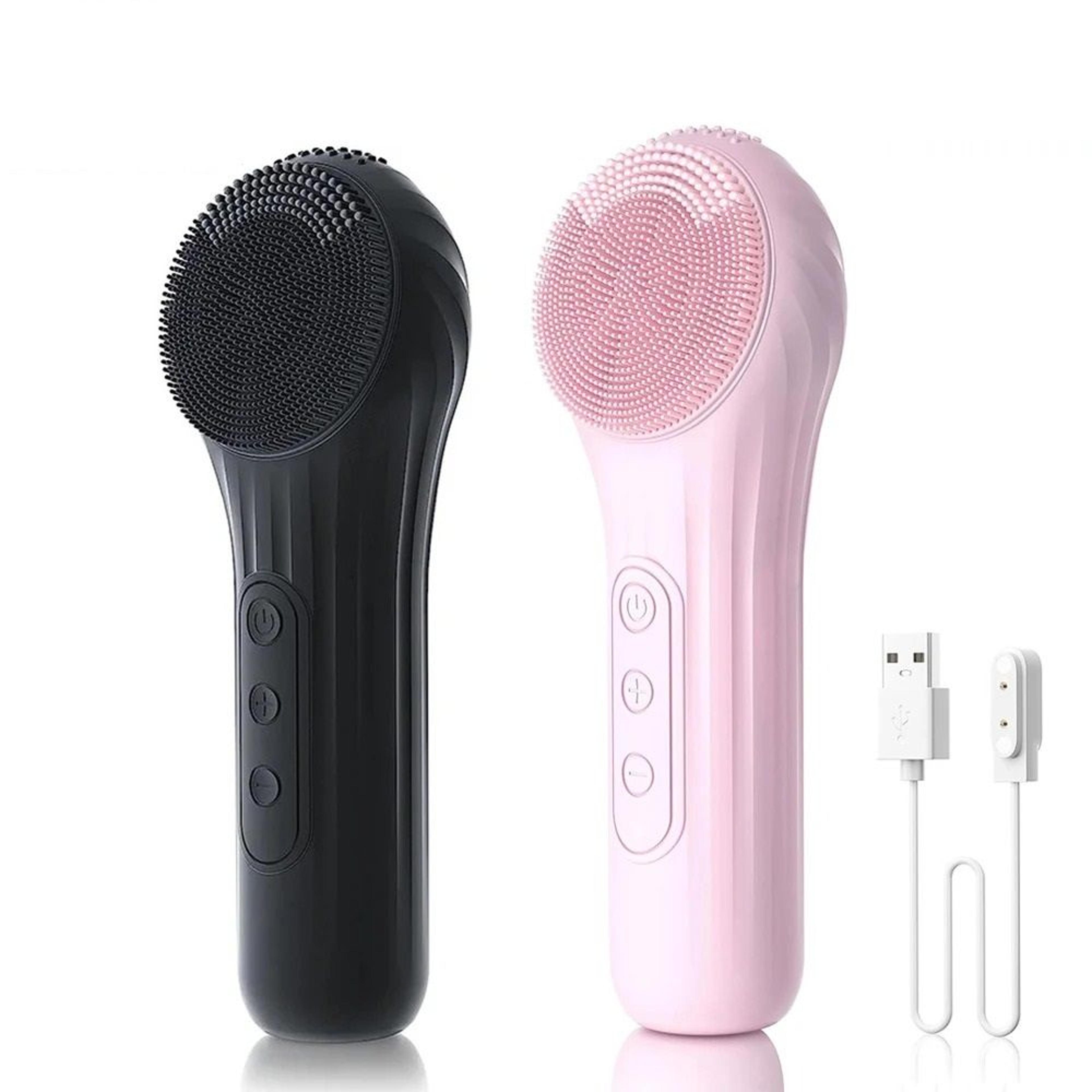 rechargeable sonic facial cleansing brush for deep skin care