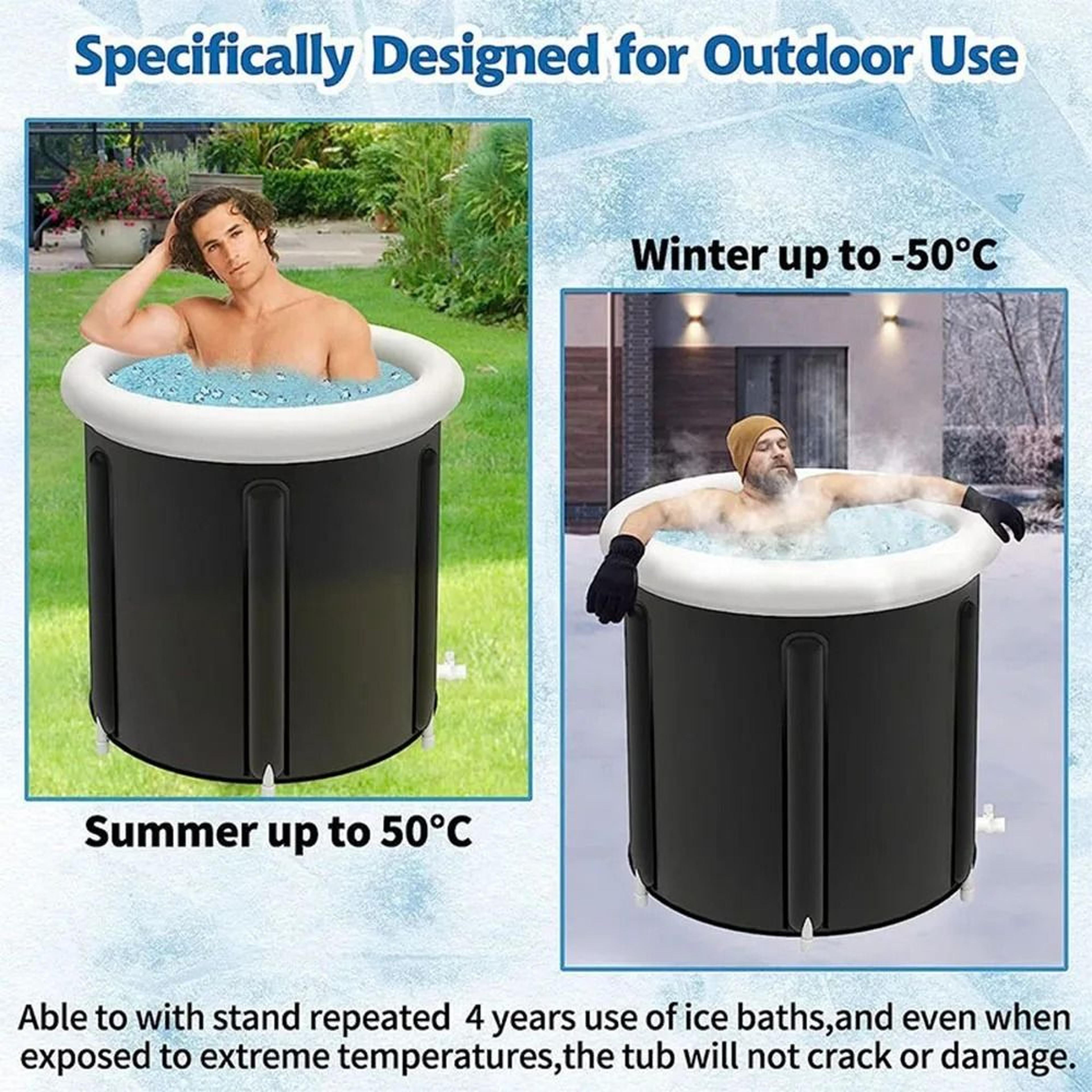 portable ice bath tub for cold water therapy and recovery