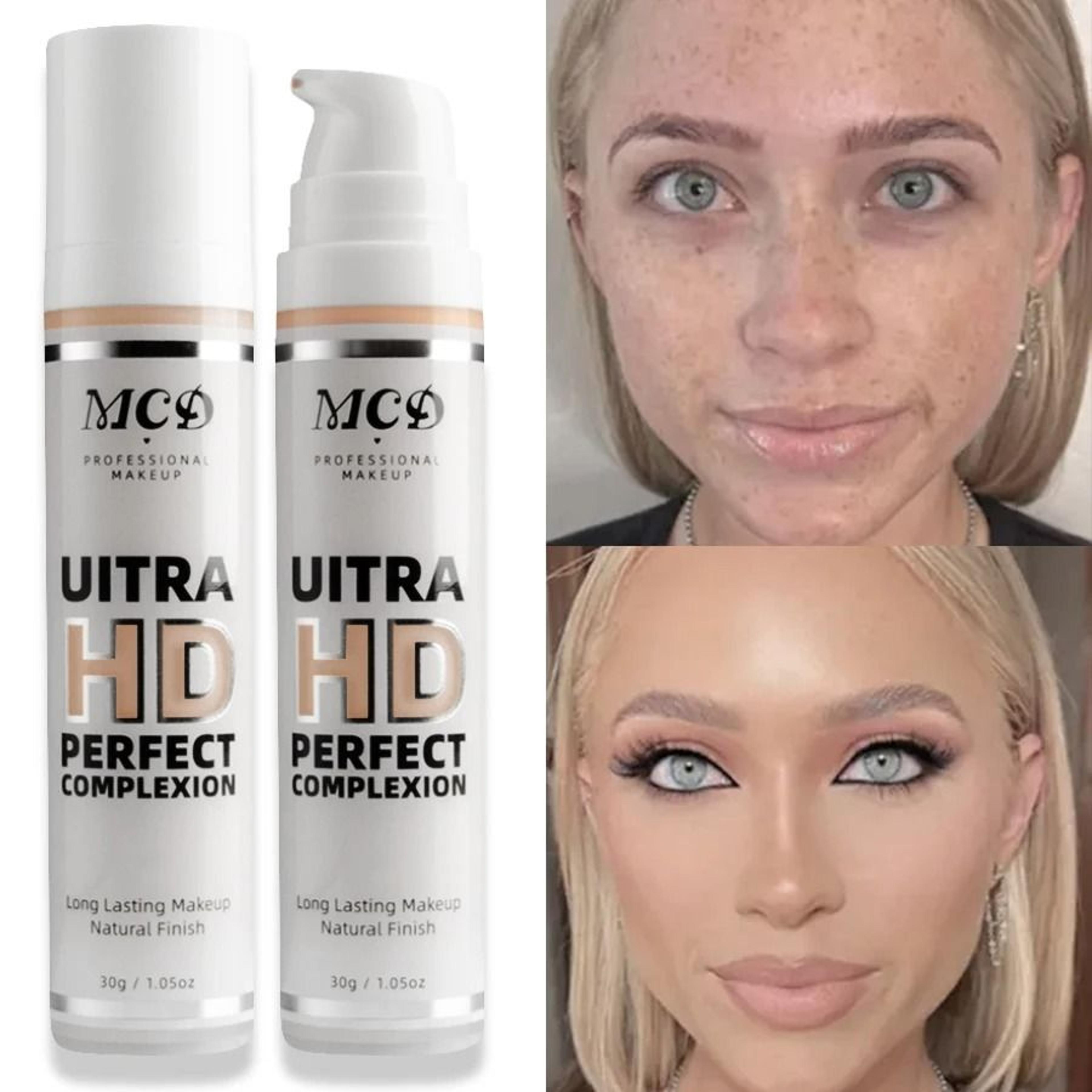 full coverage liquid foundation with natural matte finish