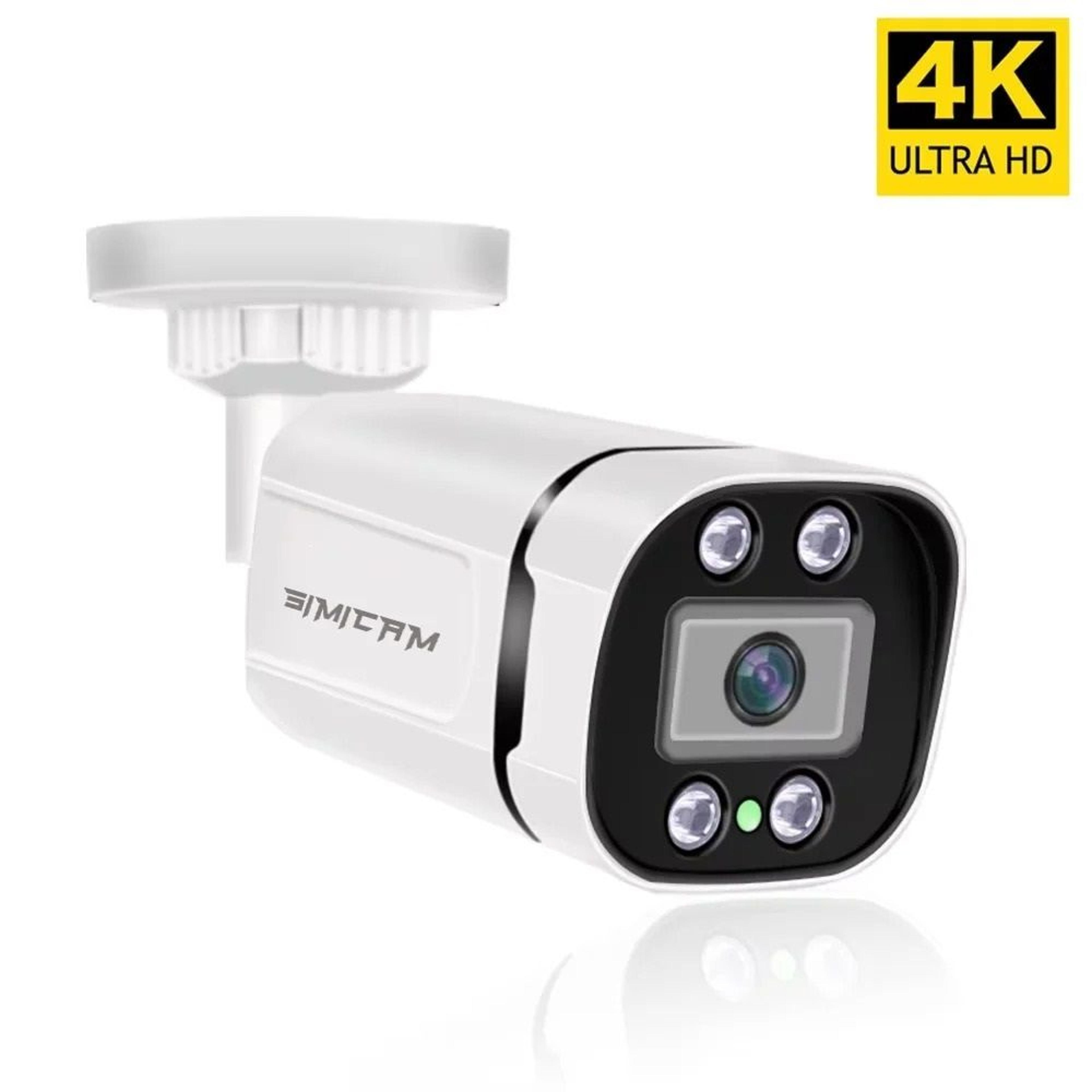 4k smart poe security camera with night vision