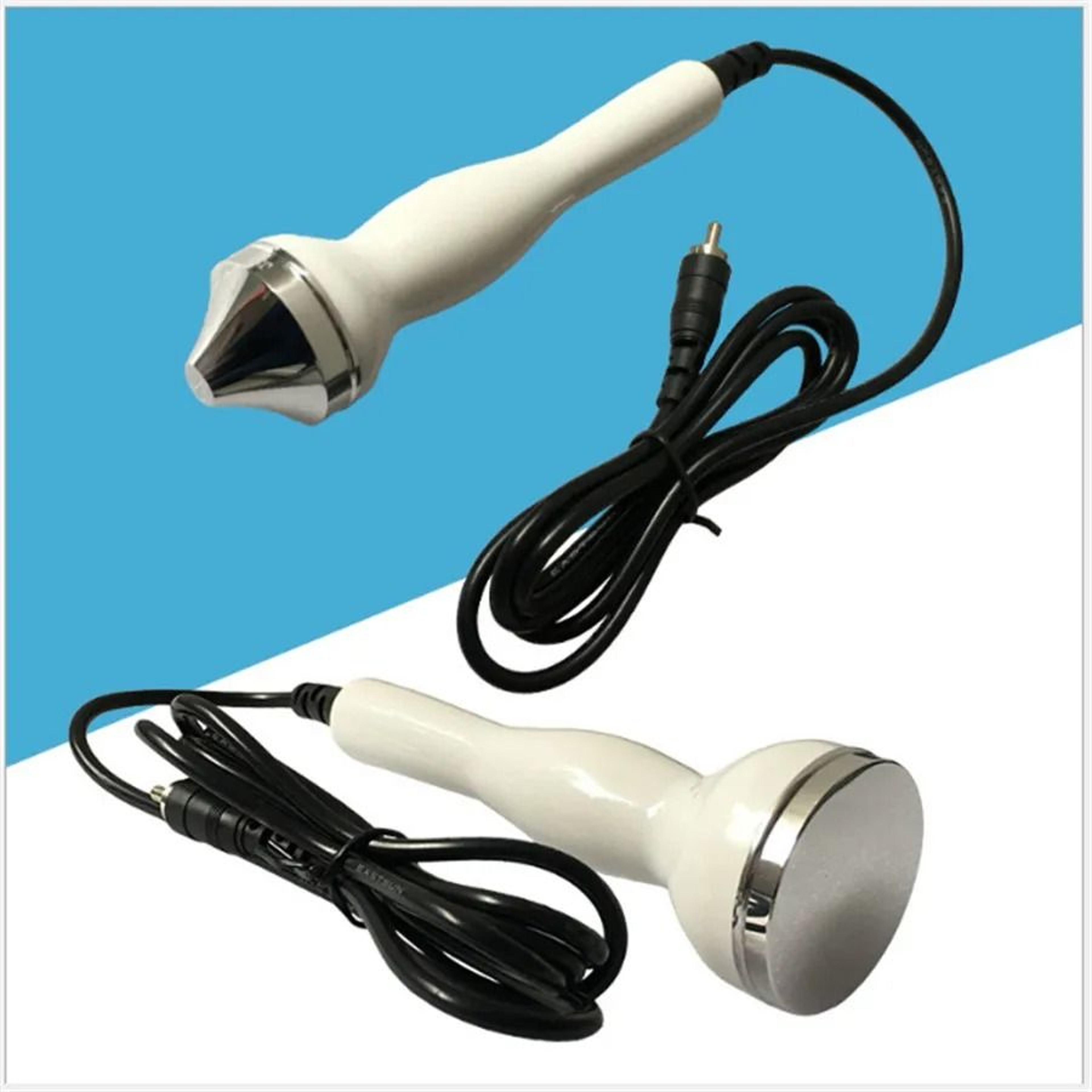 ultrasonic facial and eye probe attachment for beauty devices