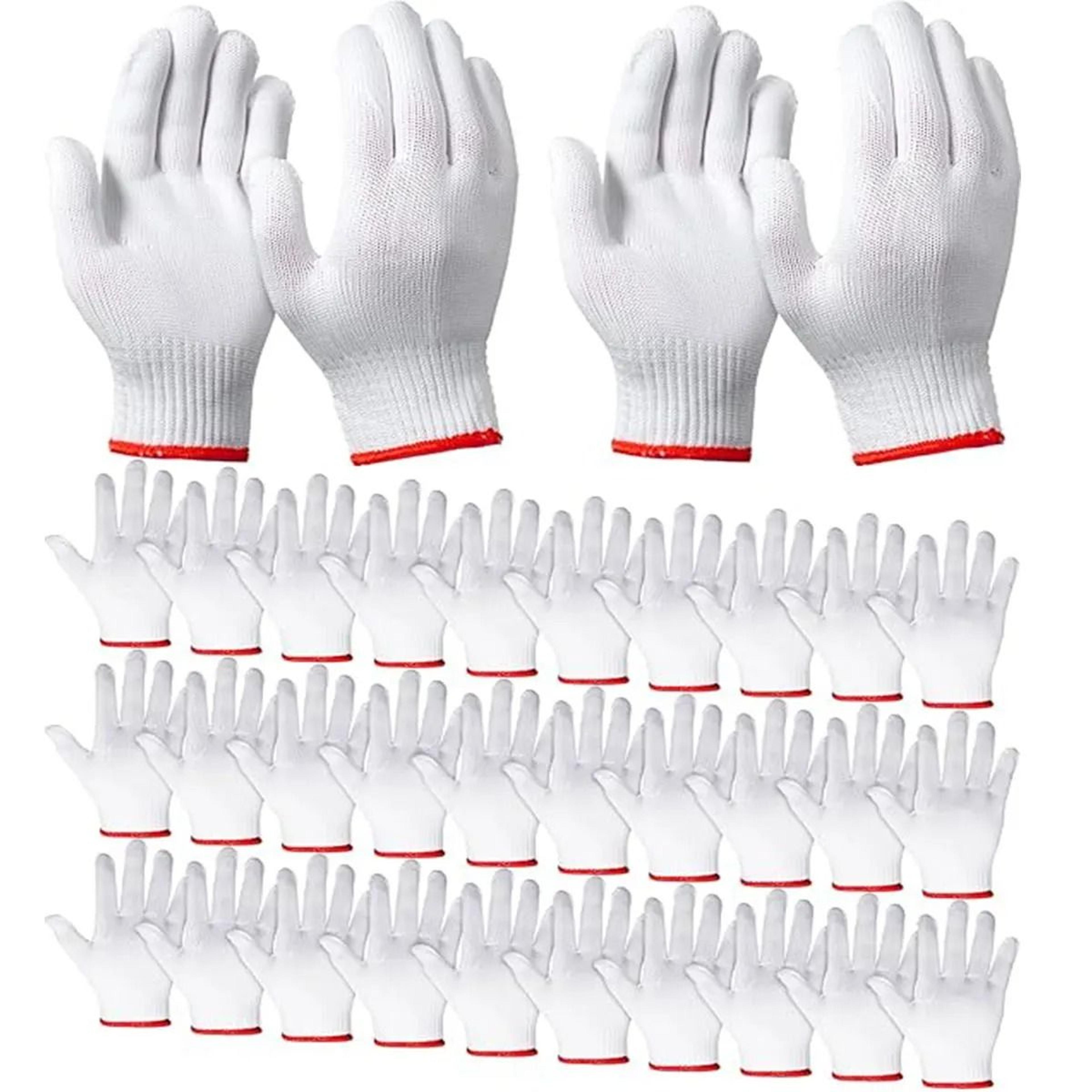 cotton safety grip work gloves pack (12 pairs)