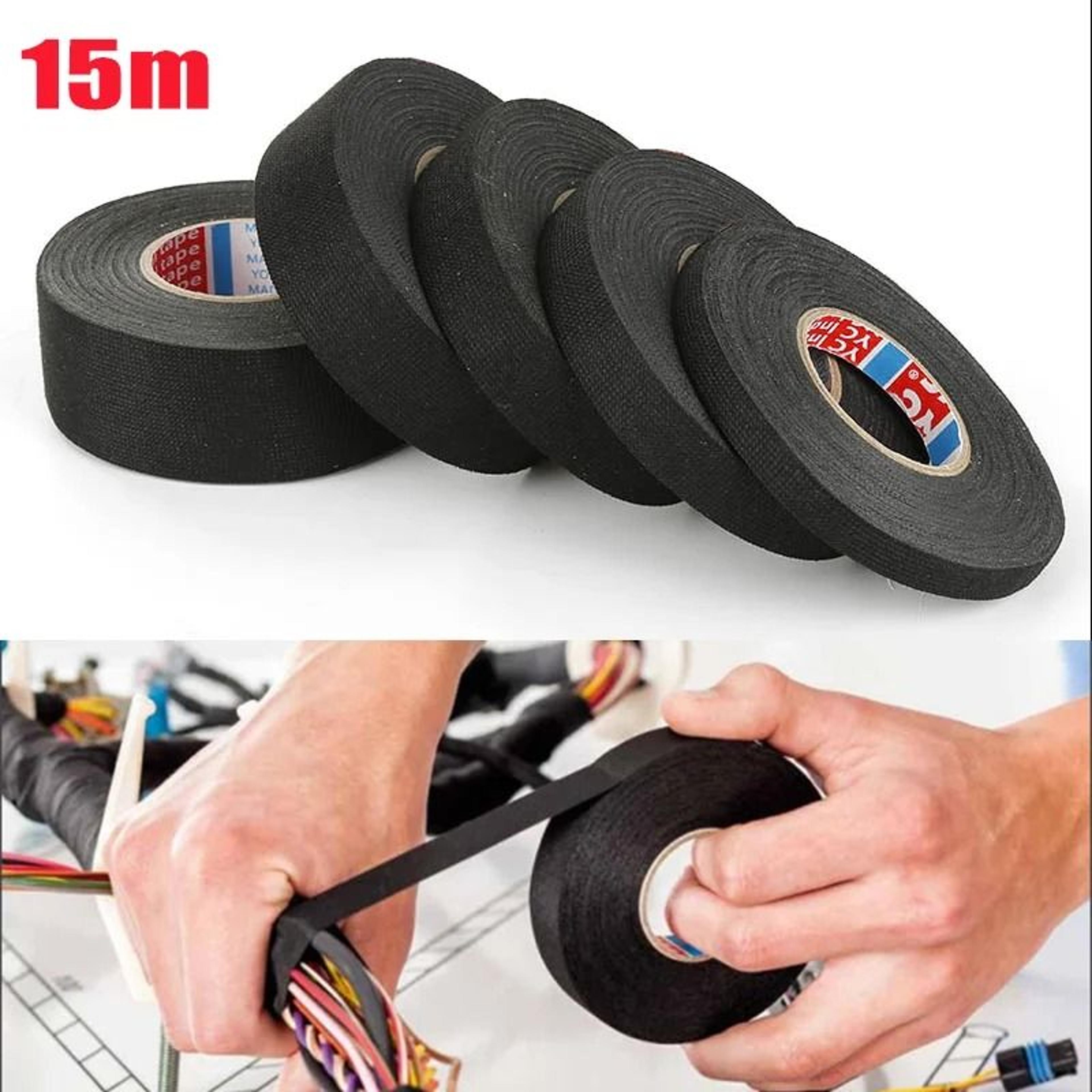 heat resistant fabric electrical tape for automotive and home wiring