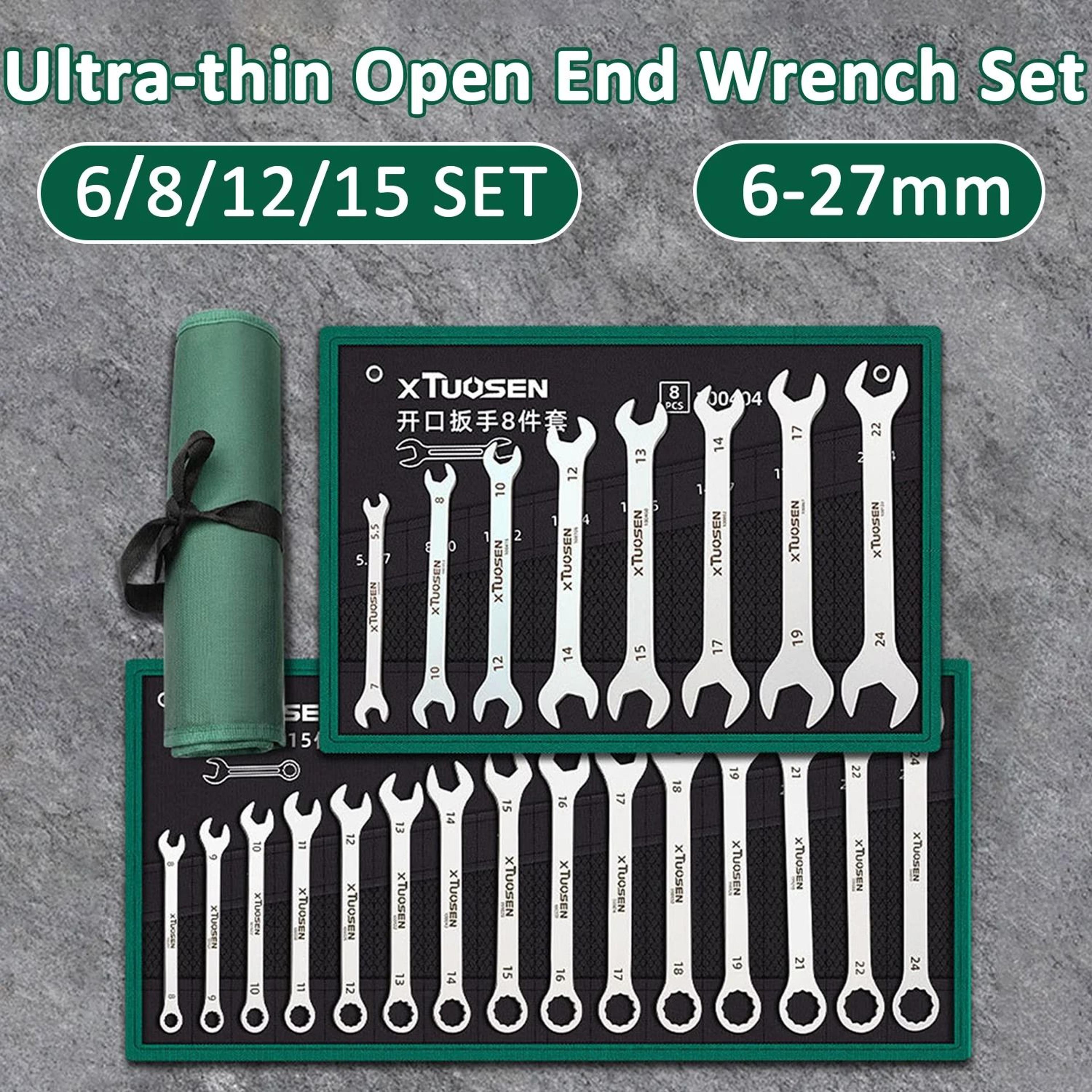 ultra thin dual use open end wrench set