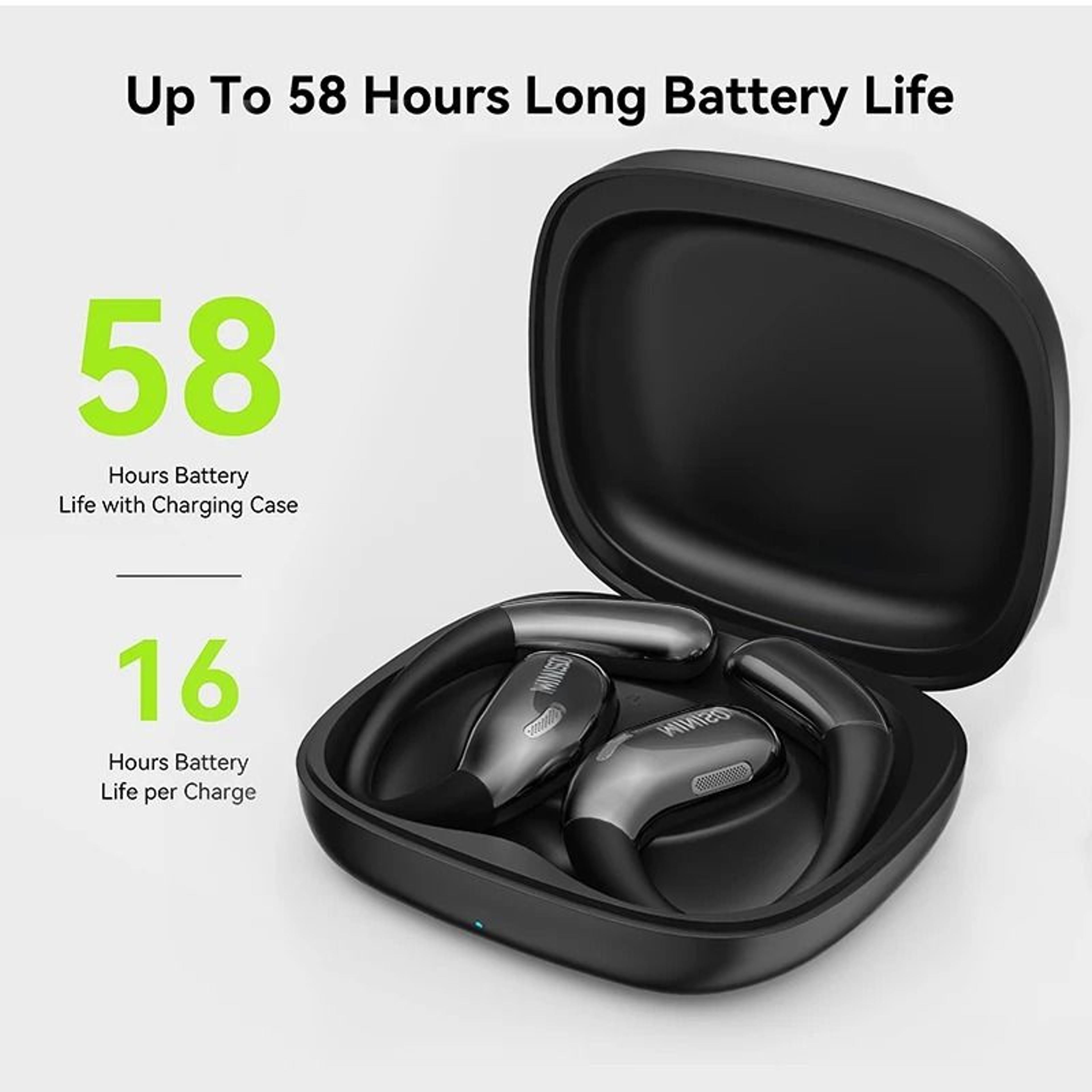 wireless bluetooth sports headset with long battery life