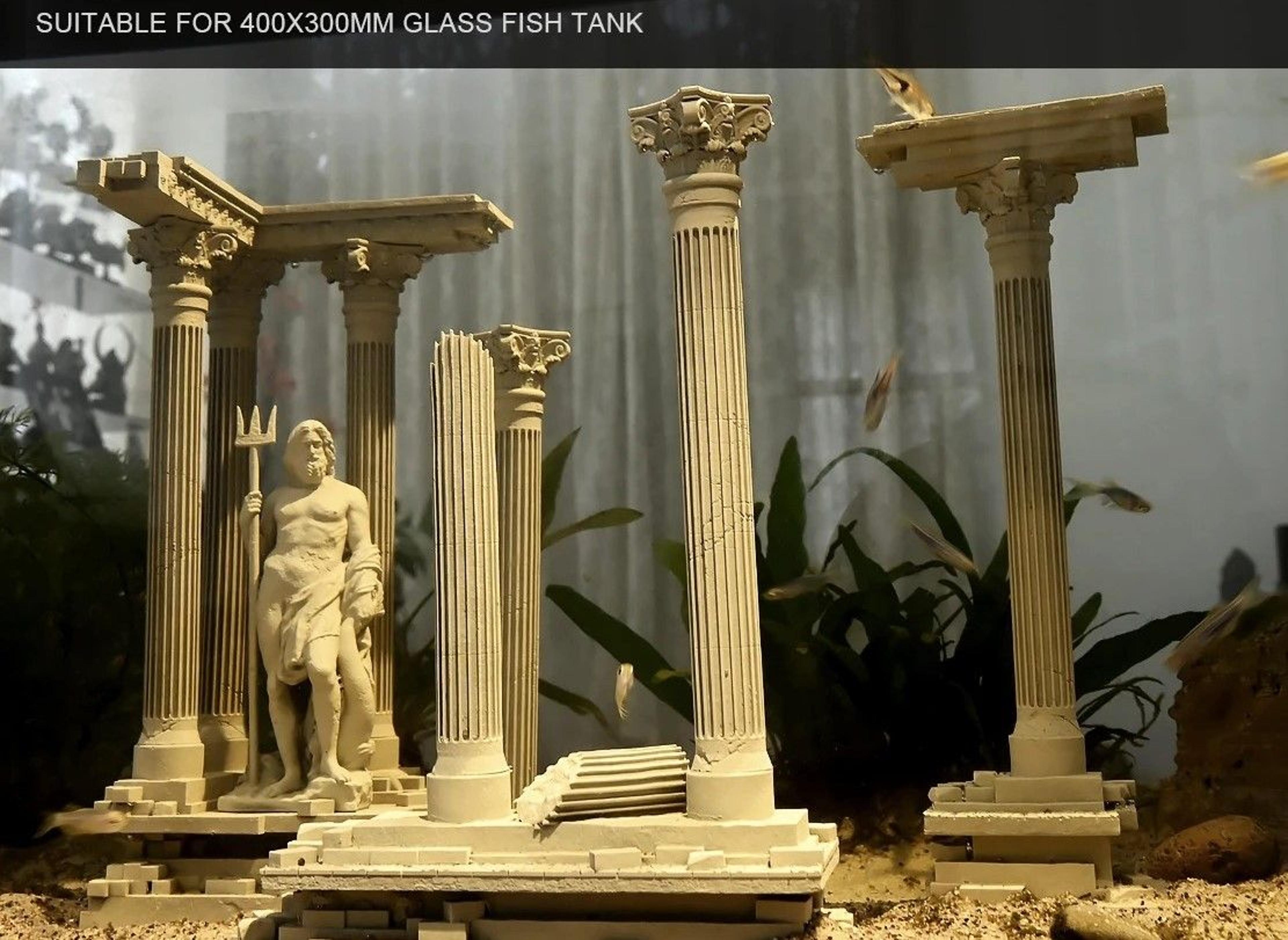 roman column aquarium ornament for fish tank decoration