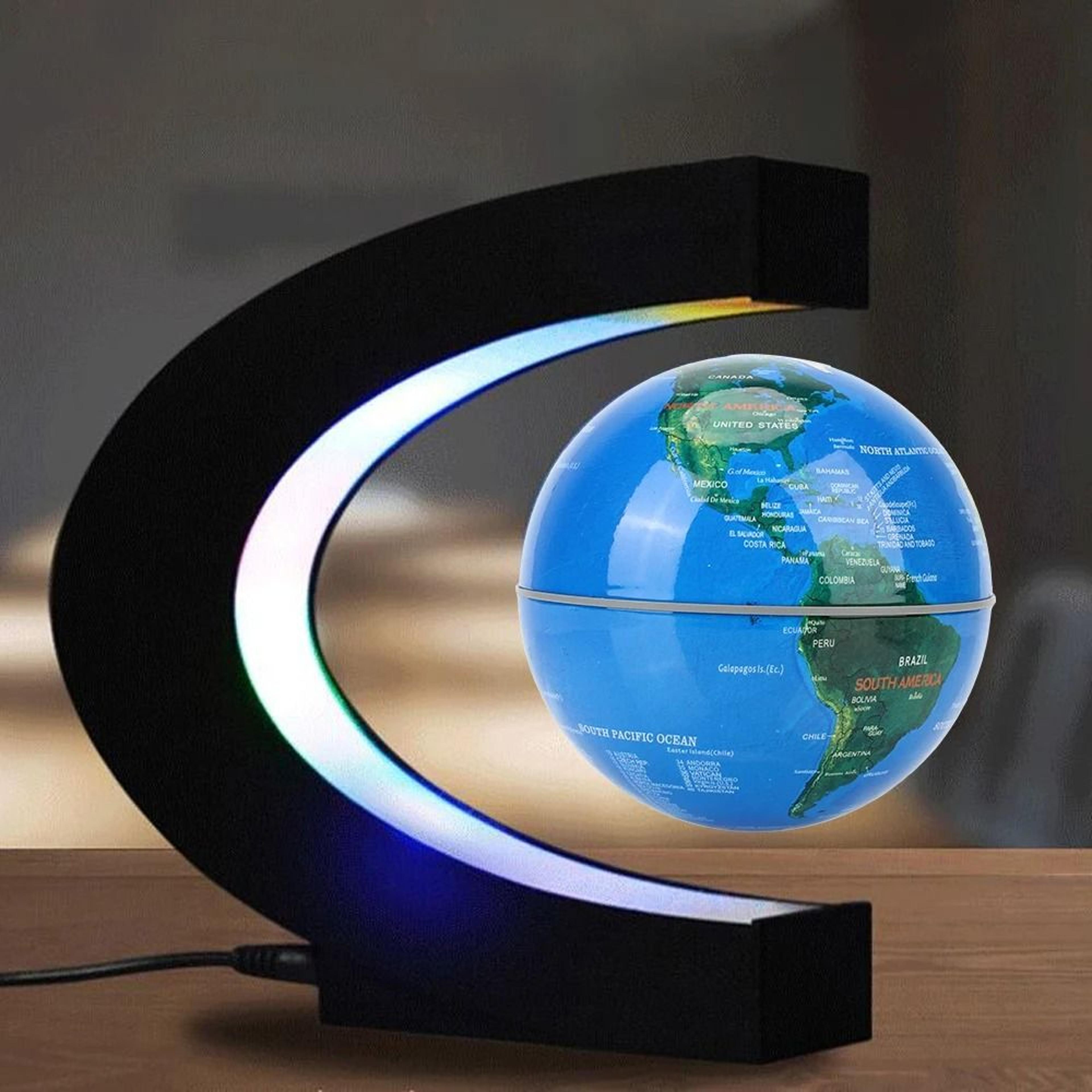 floating magnetic levitation globe with led light