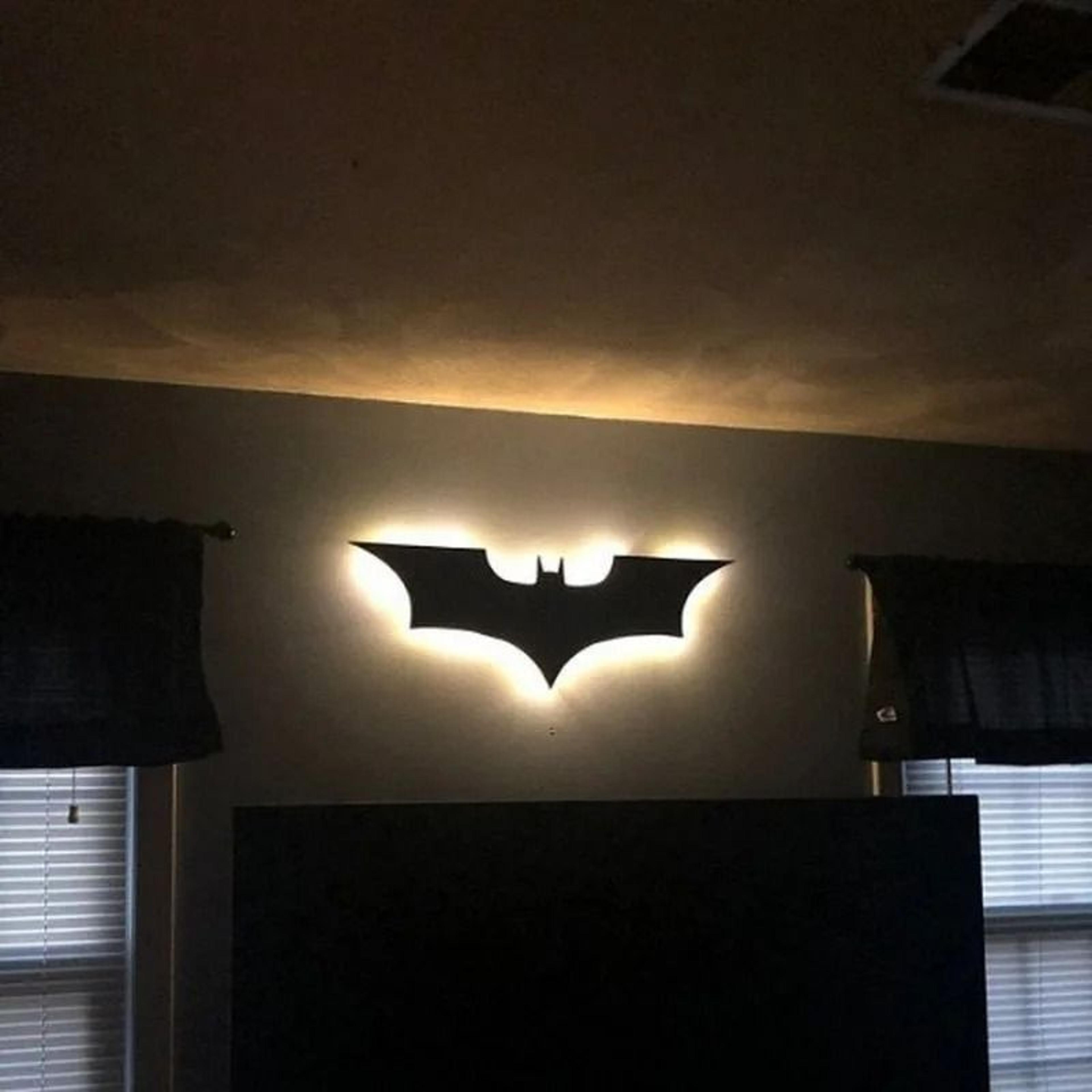 led bat wing wall lamp with color changing remote control