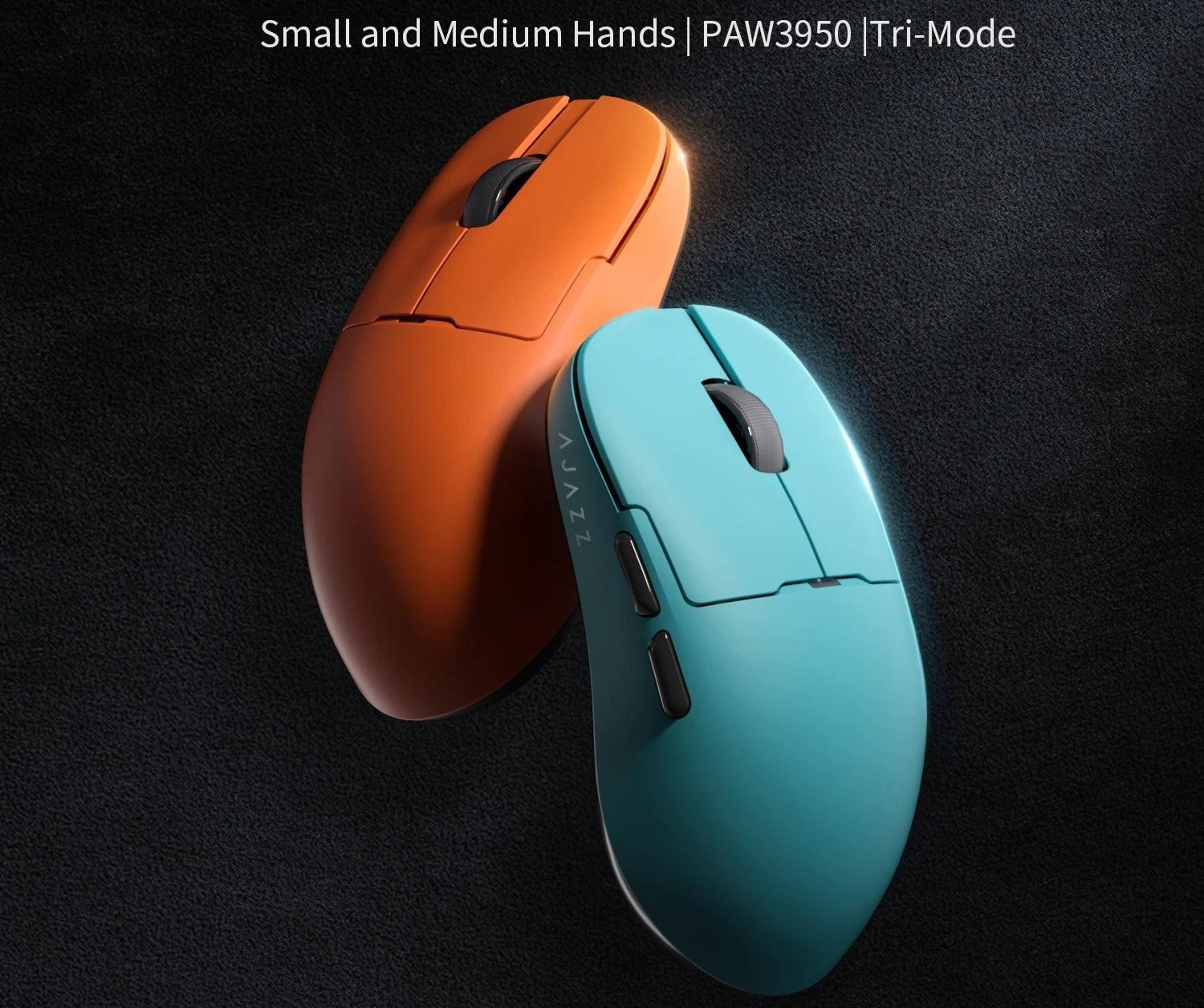 wireless gaming mouse with tri mode connectivity and color display