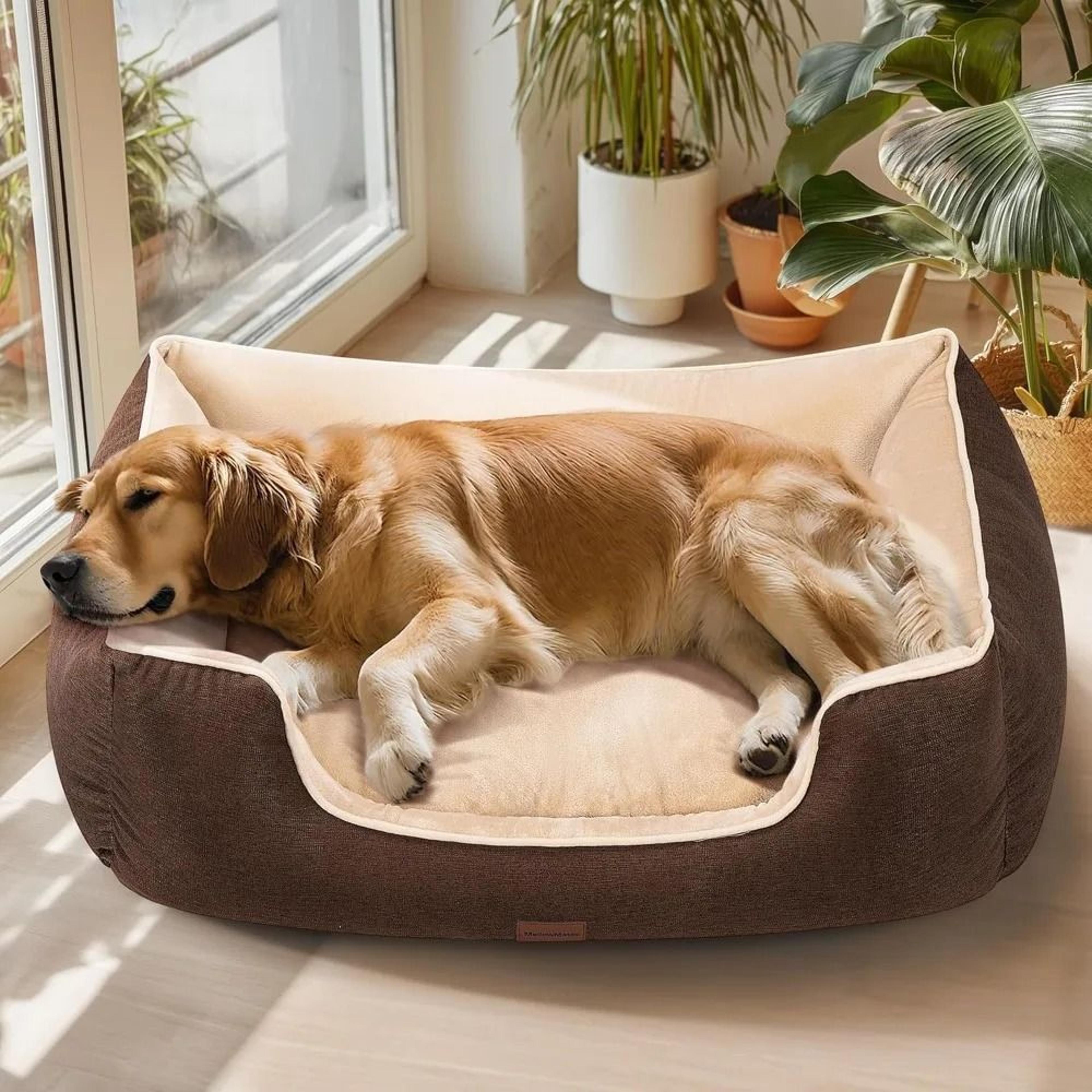 orthopedic dog bed for extra large dogs with washable cover and non slip base