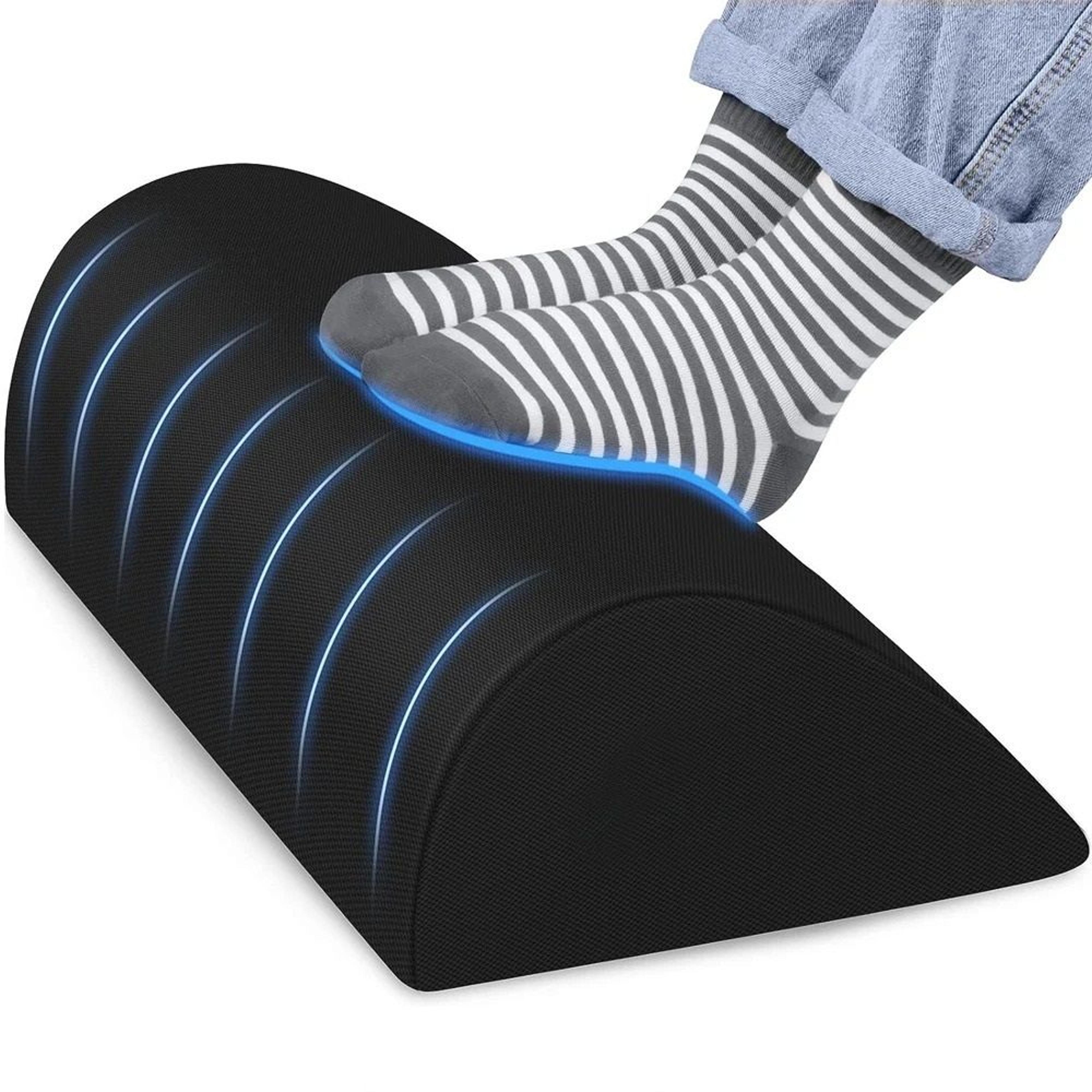 ergonomic memory foam foot rest for under desk comfort