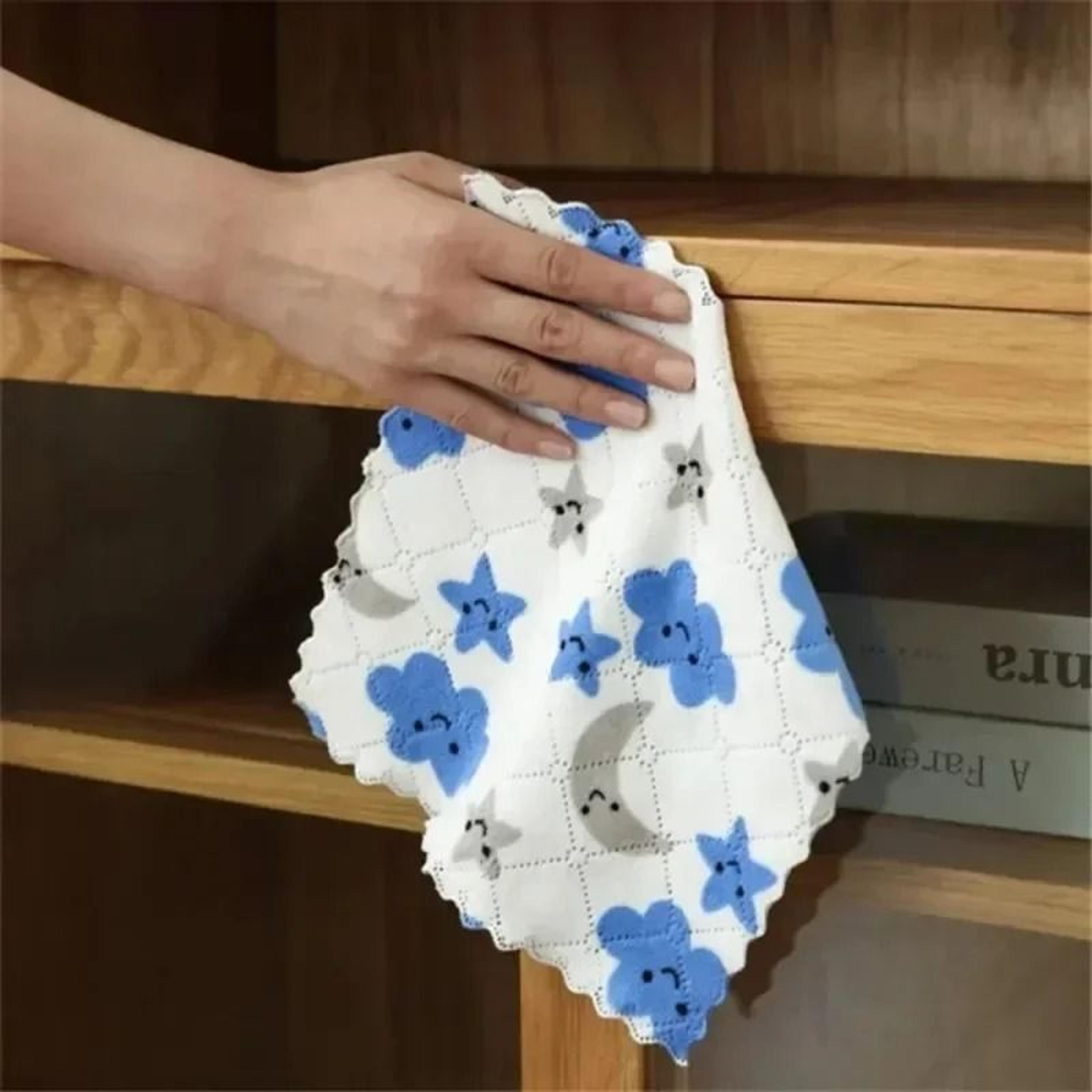 microfiber dish towel absorbent cleaning cloth for kitchen use
