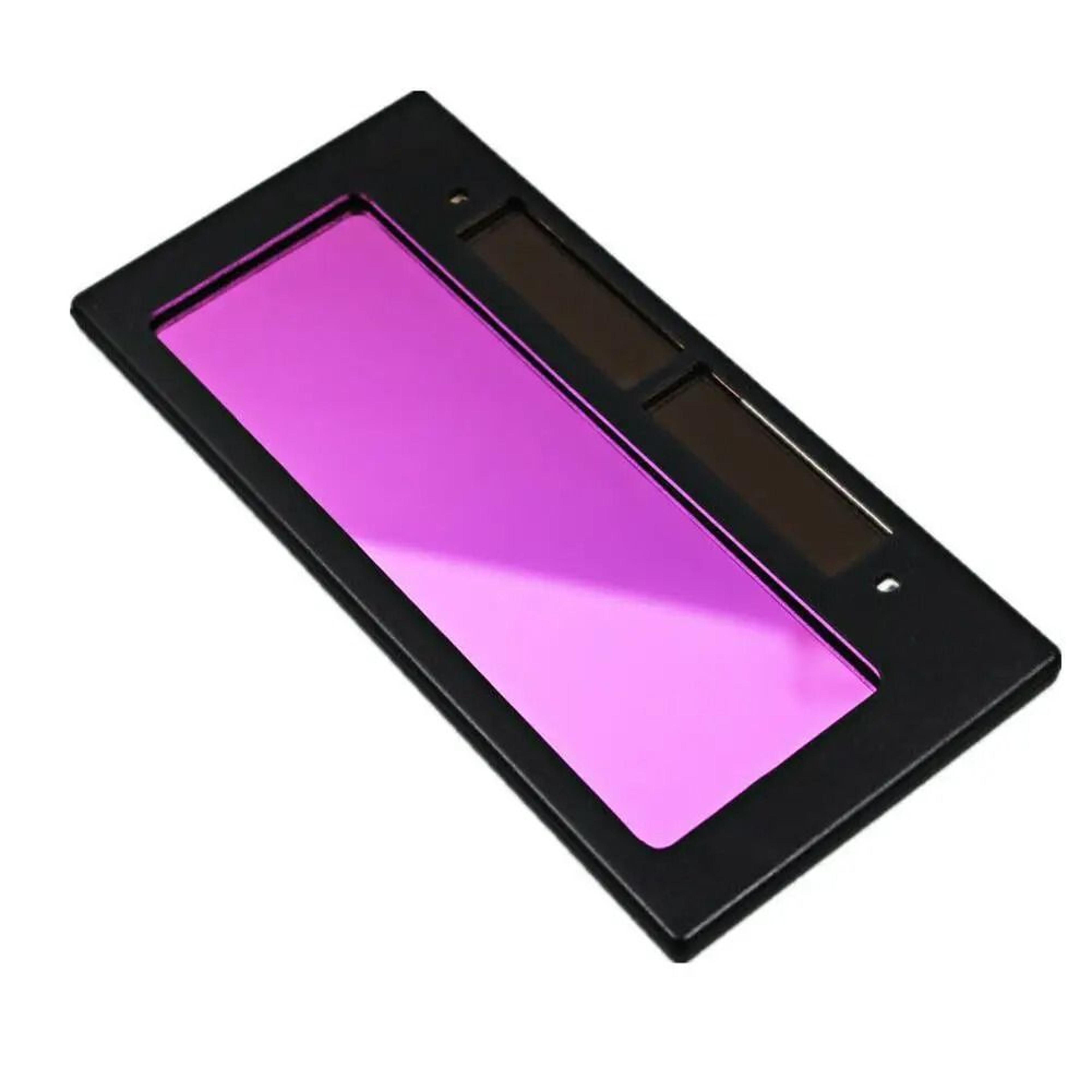solar auto darkening welding helmet with protective lens