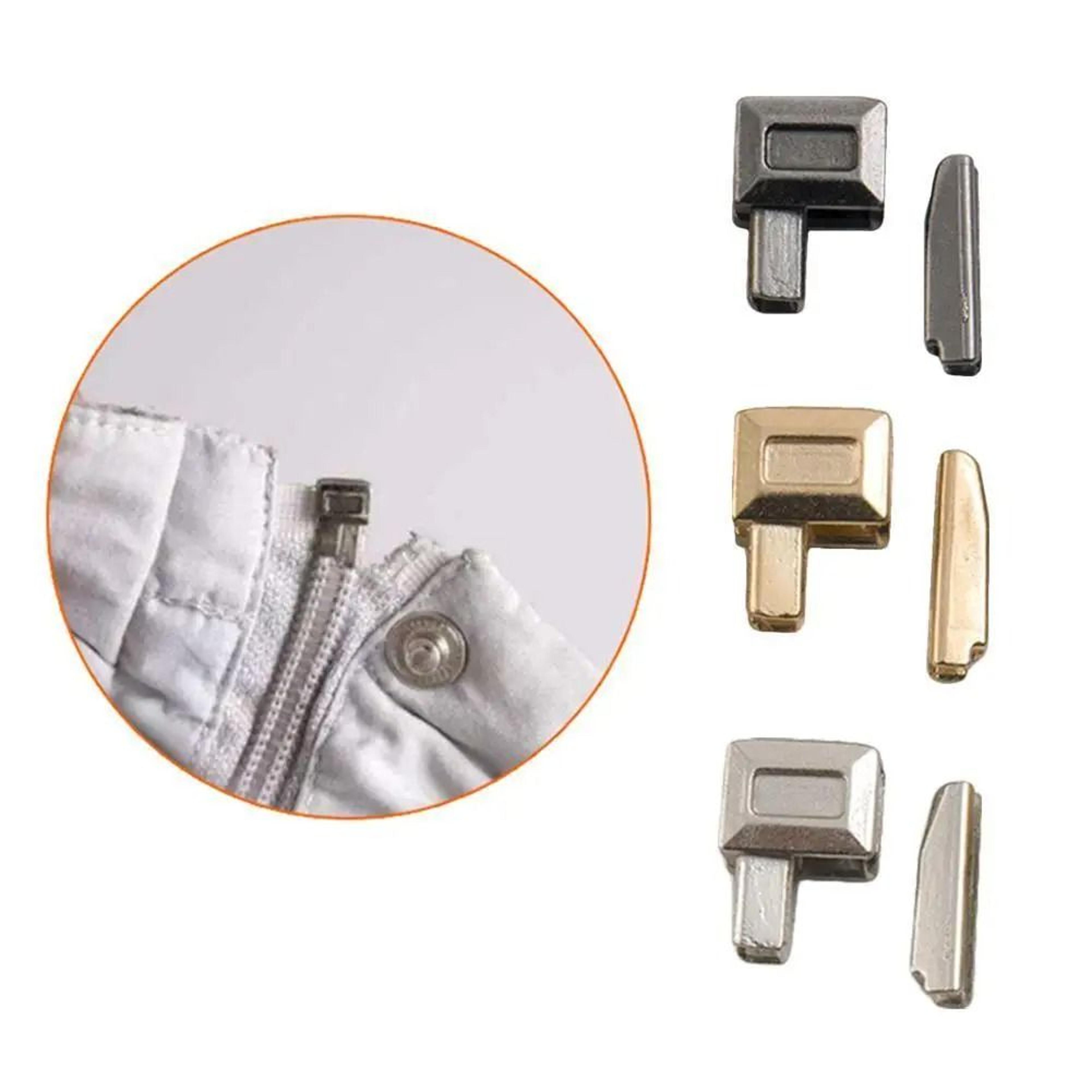 metal zipper repair plug set for sewing and diy projects