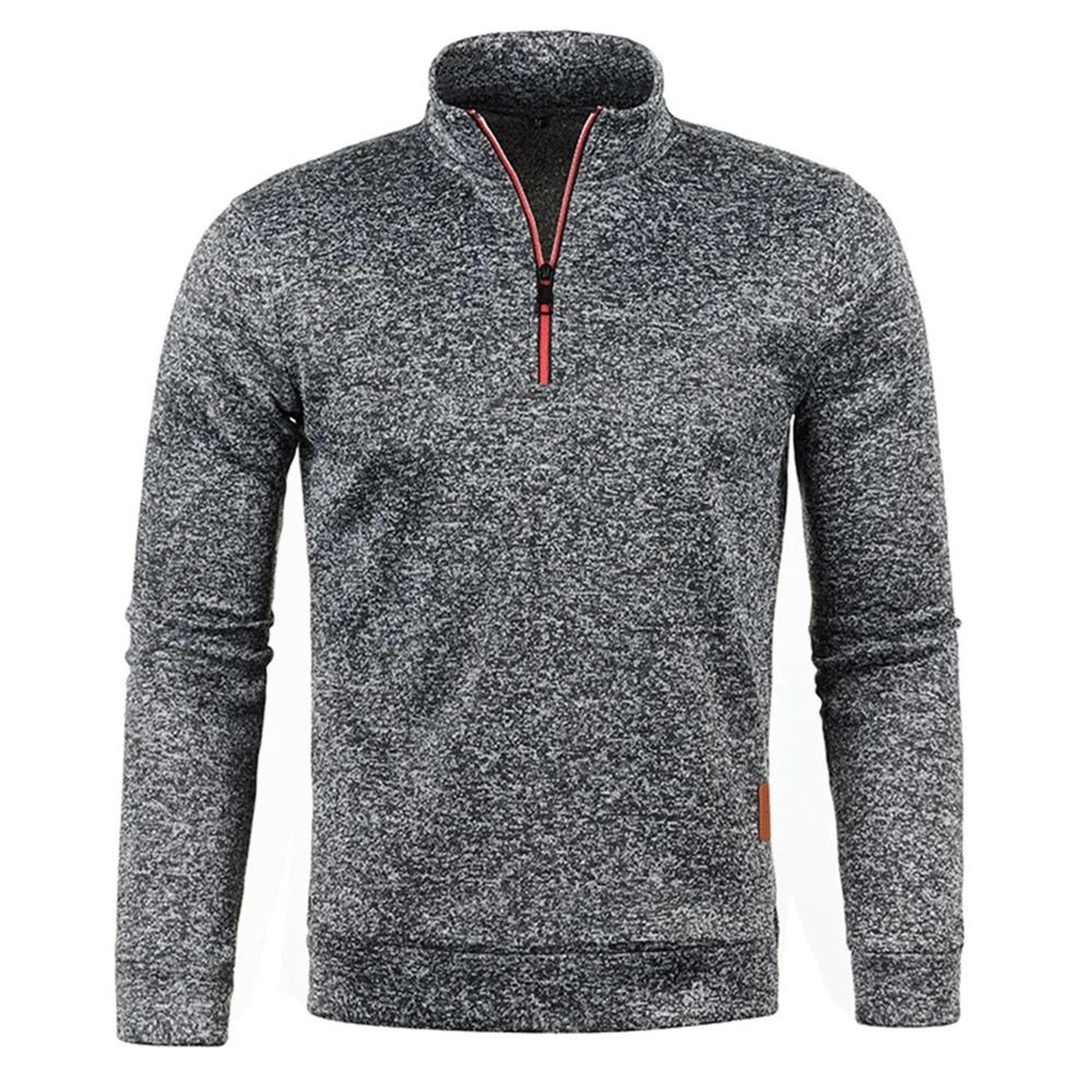 mens half zip pullover sweatshirt with turtleneck collar