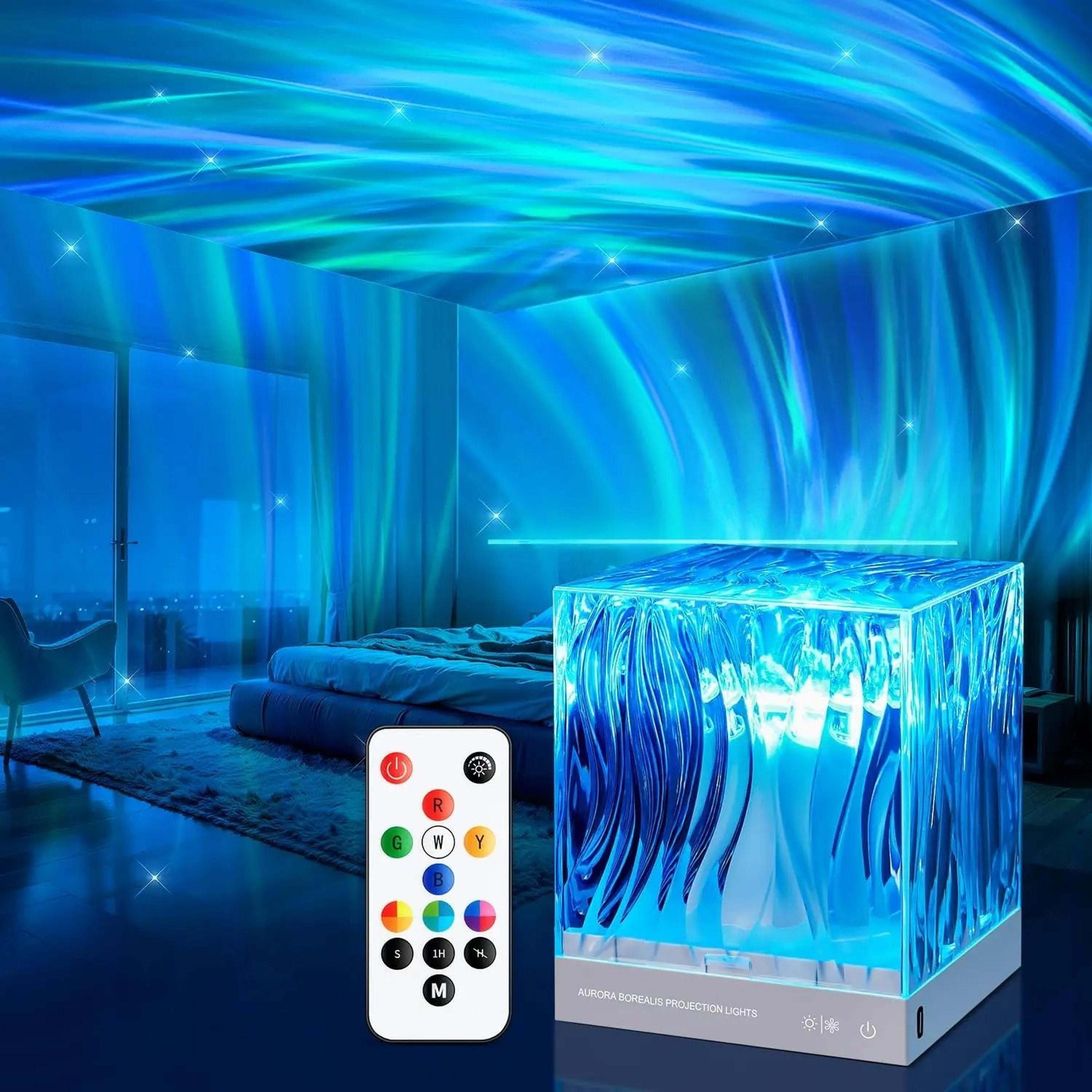 aurora borealis projection lamp for bedroom and home decor