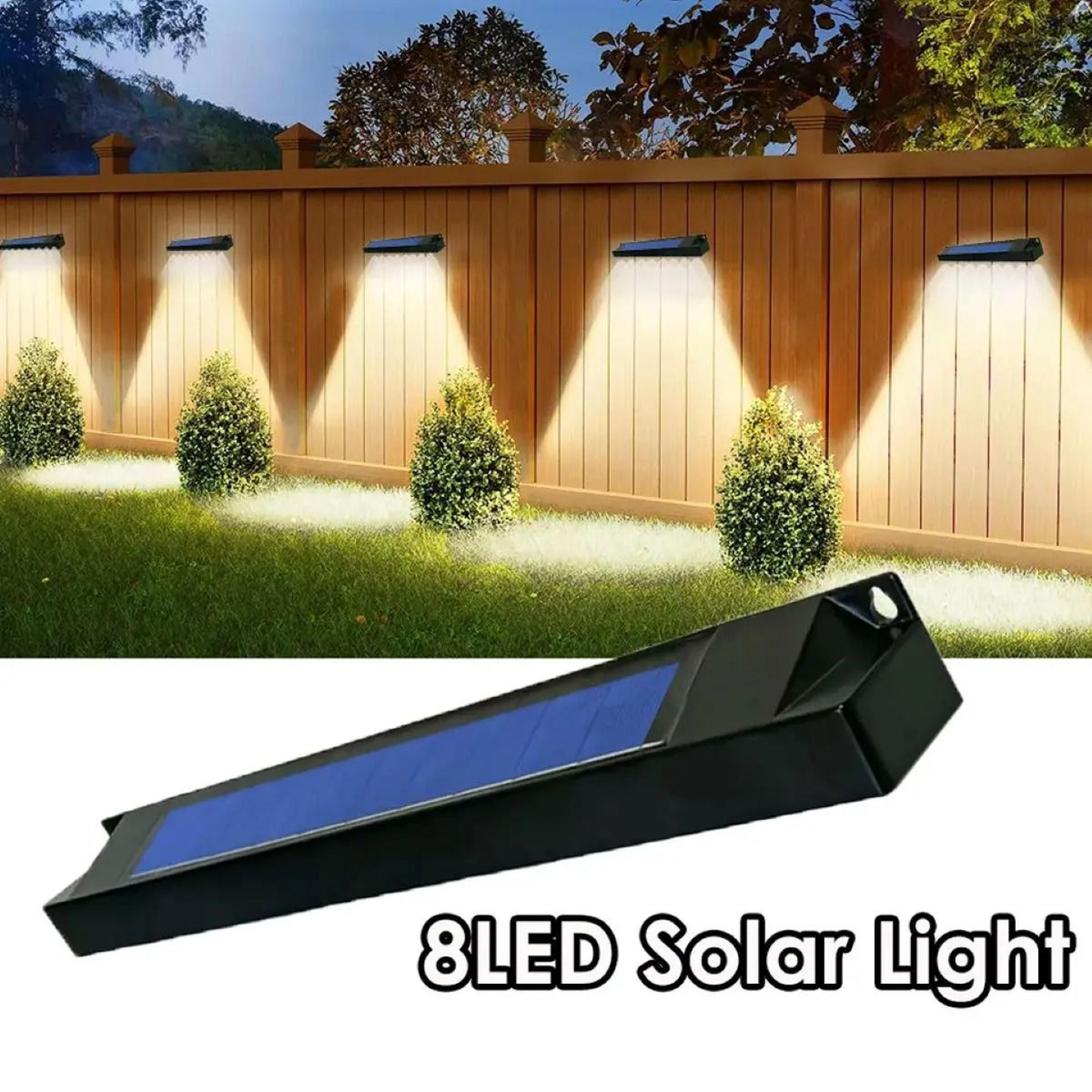 solar fence light for outdoor garden and pathway