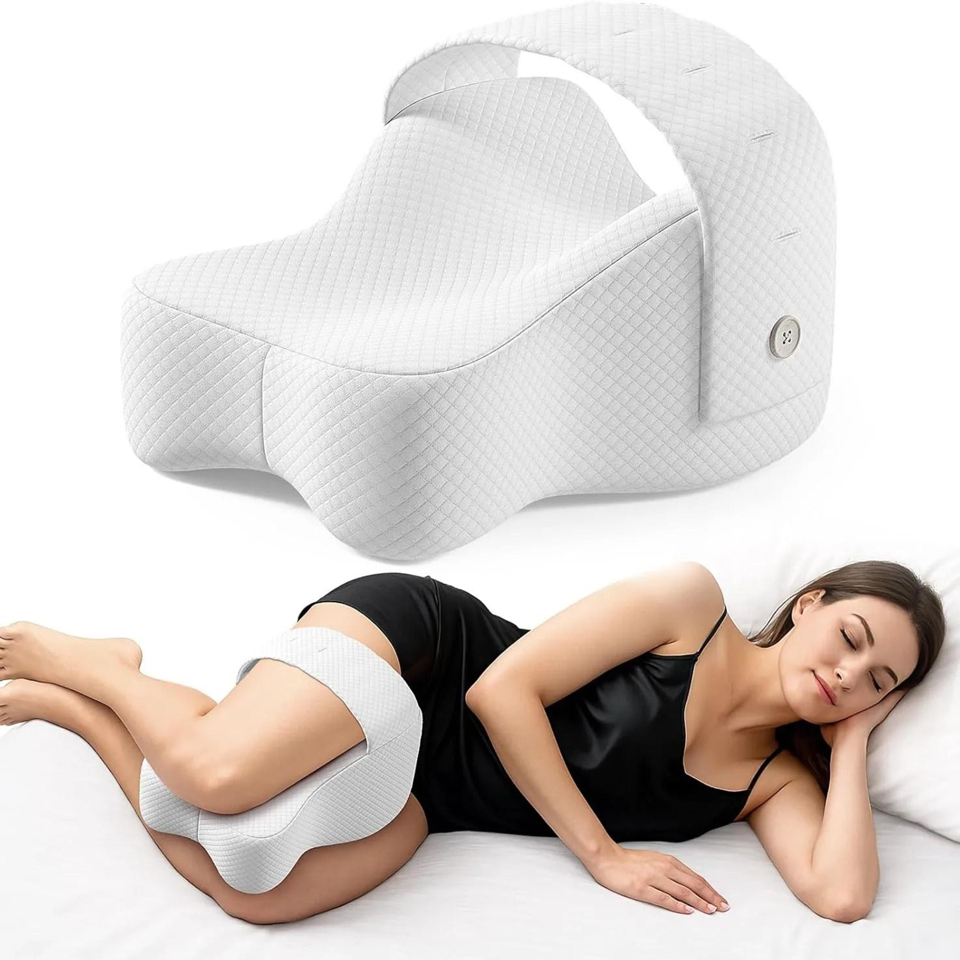 memory foam knee pillow for leg and hip support