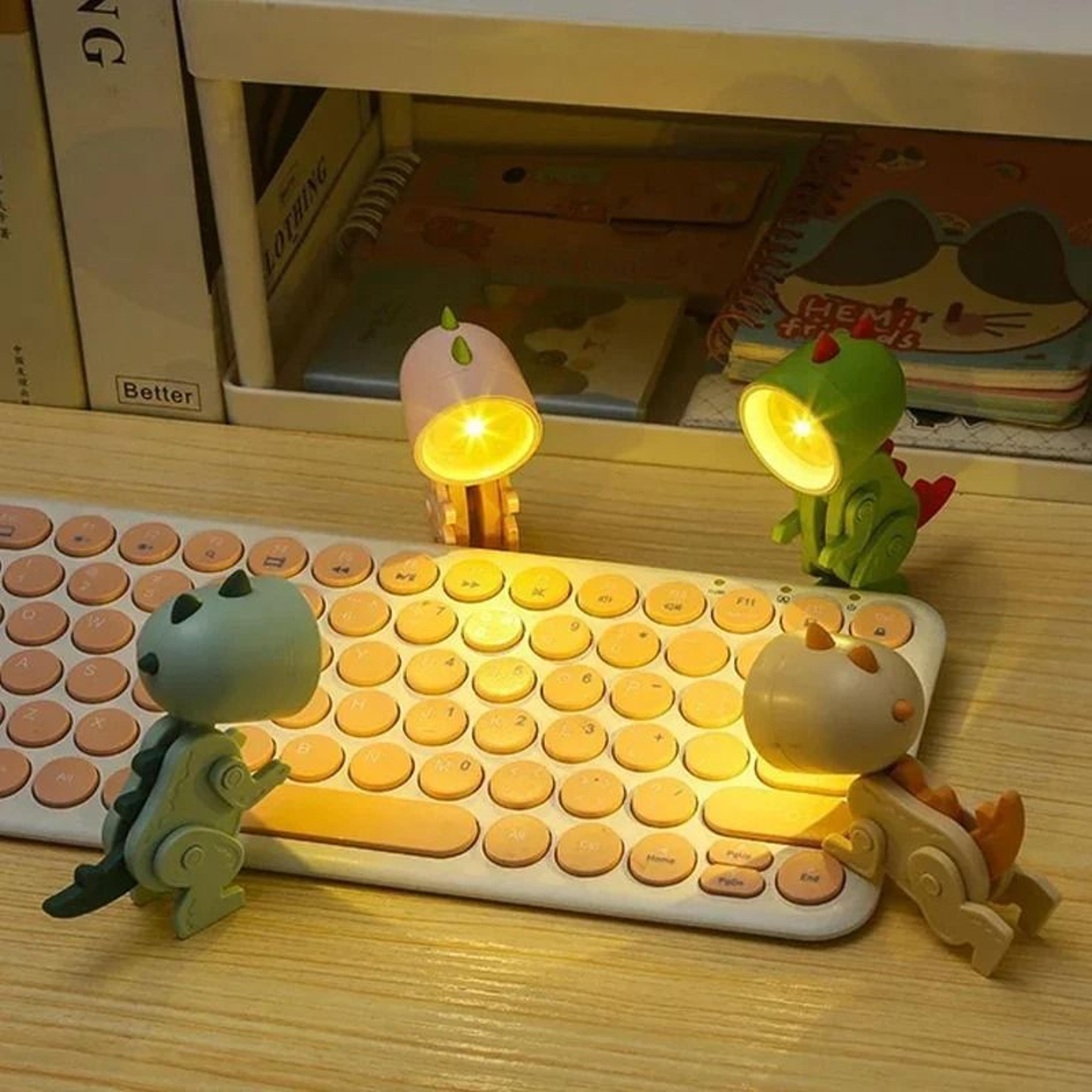 mini dinosaur folding night light lamp for kids bedroom and nursery