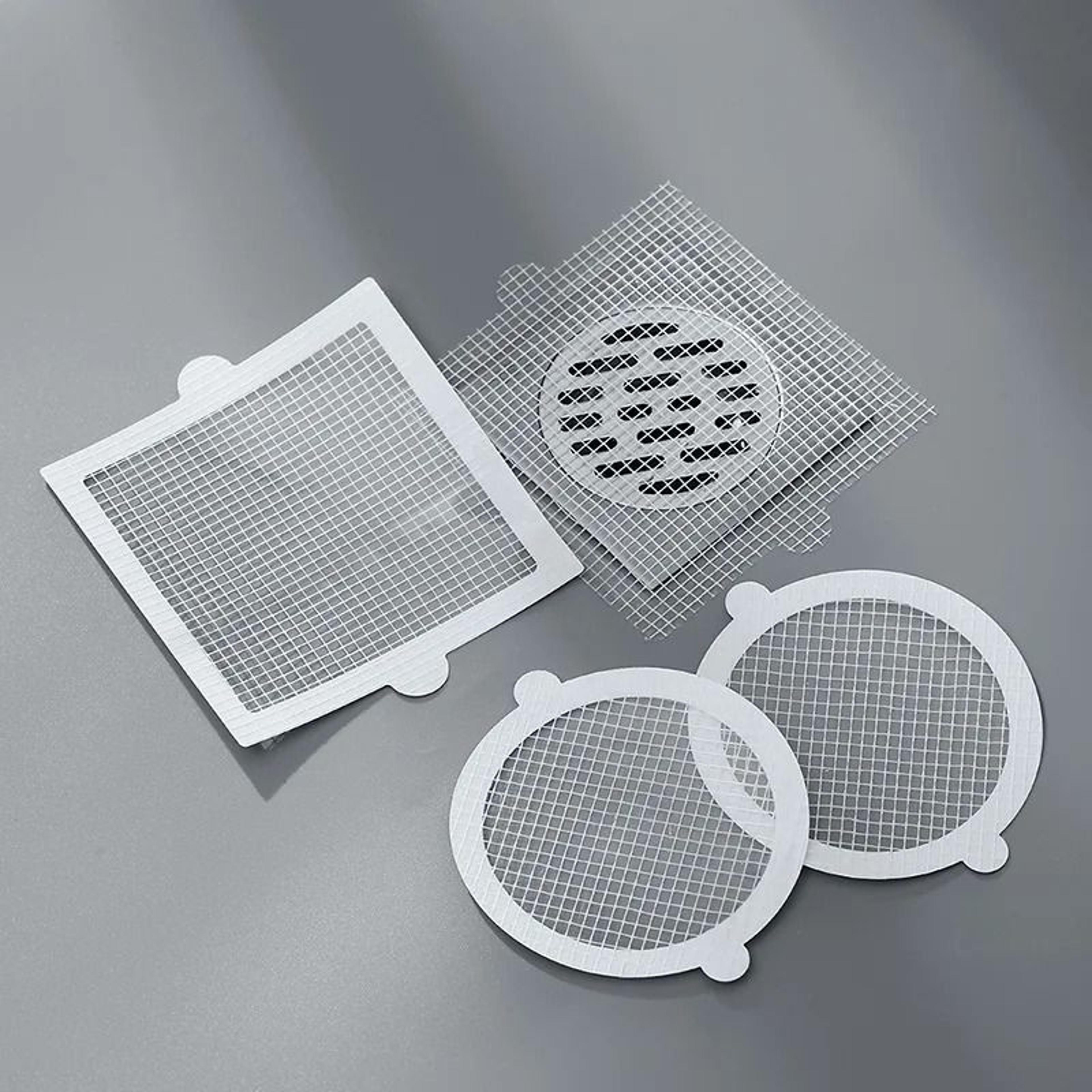 disposable shower and sink drain hair catcher mesh sticker set