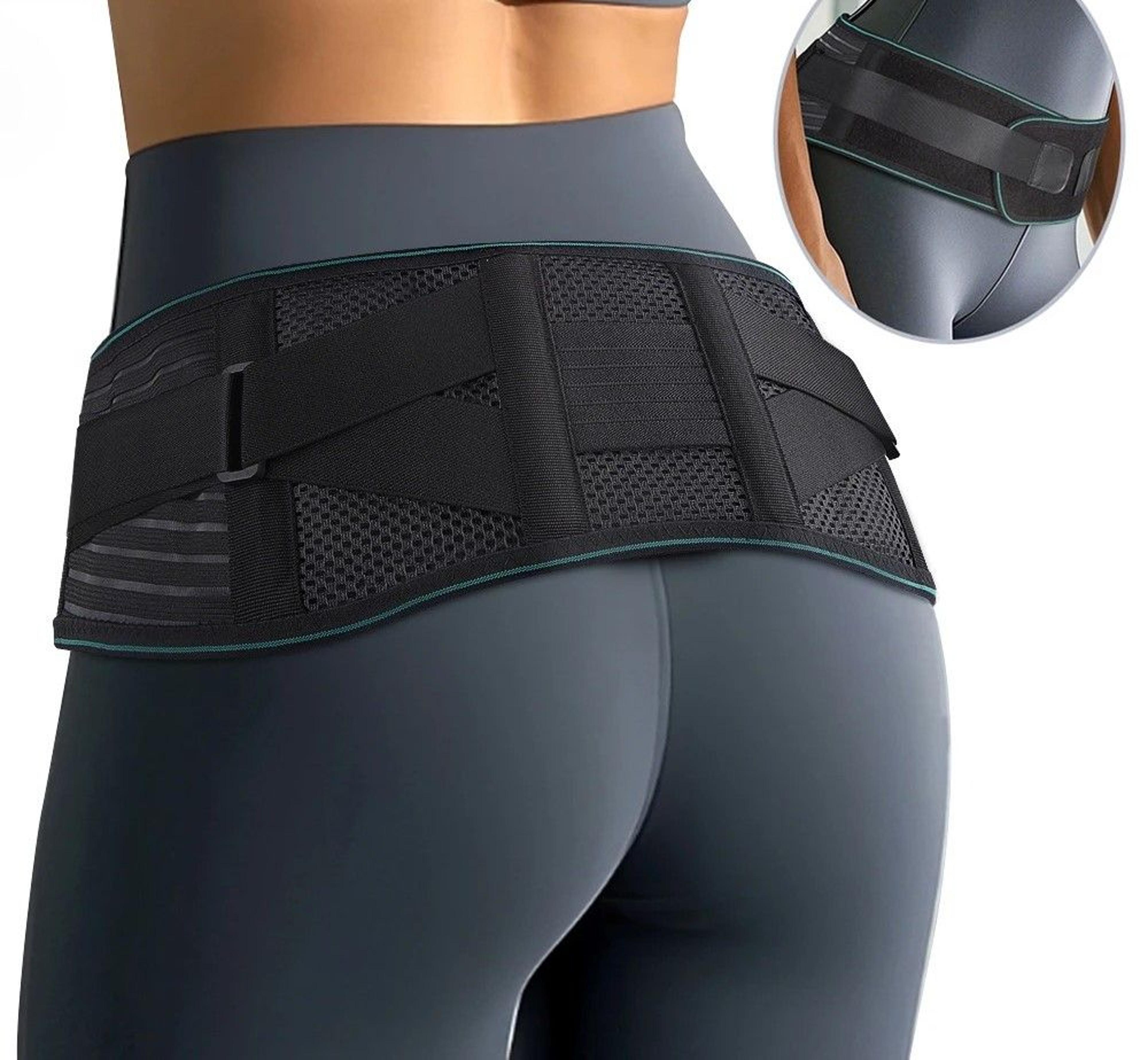adjustable lumbar support belt for lower back pain relief