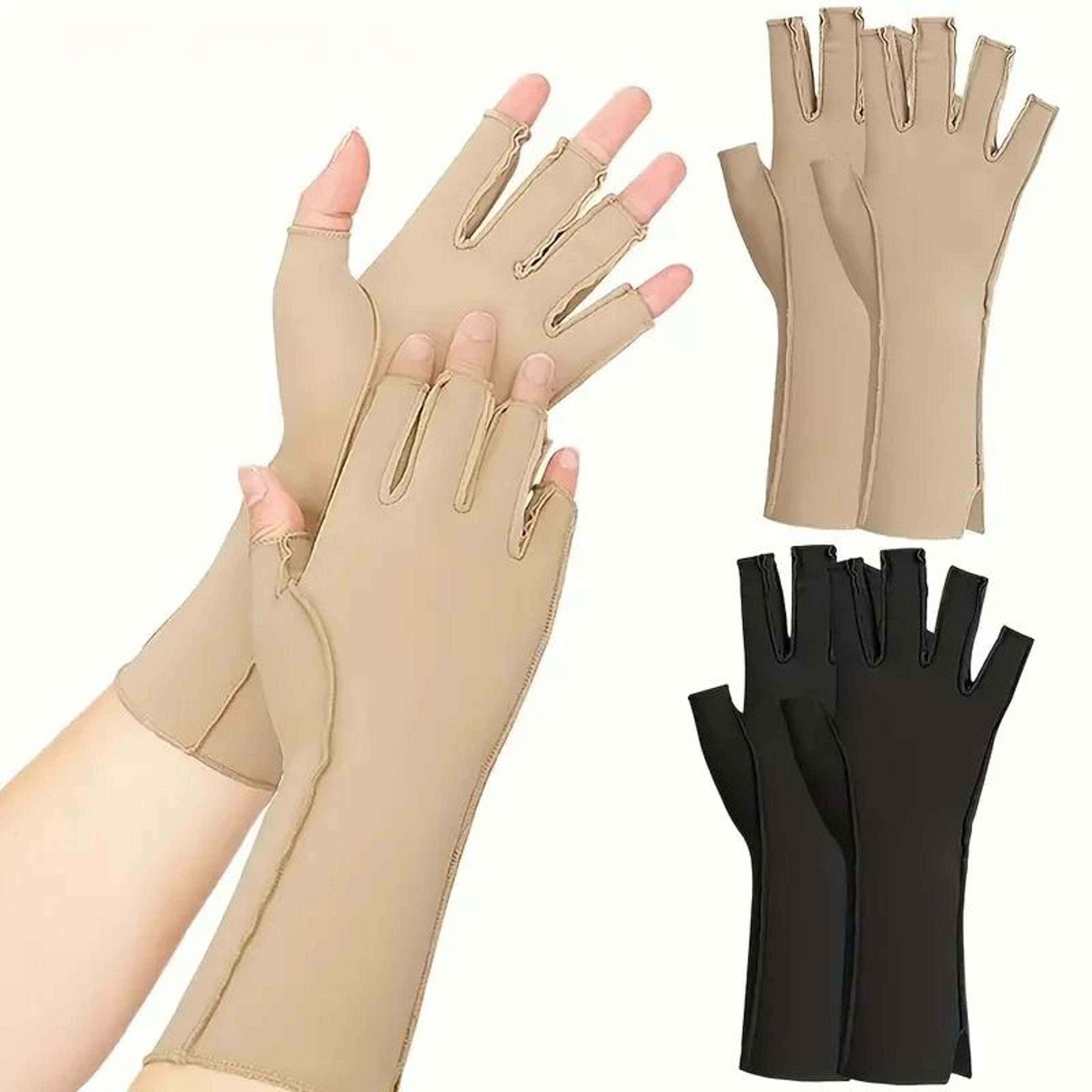 arthritis relief fingerless compression gloves