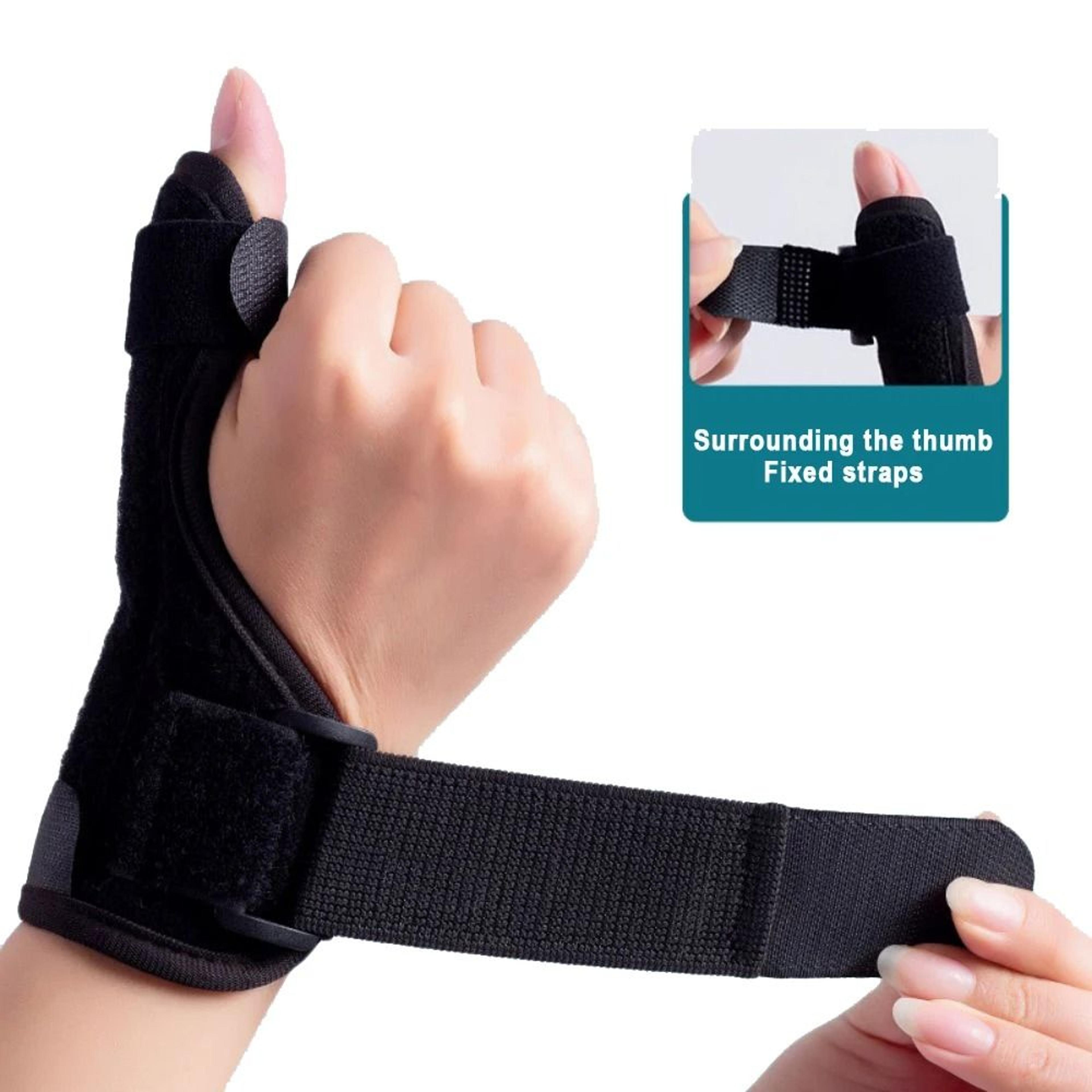reversible thumb support brace for wrist and tendon relief