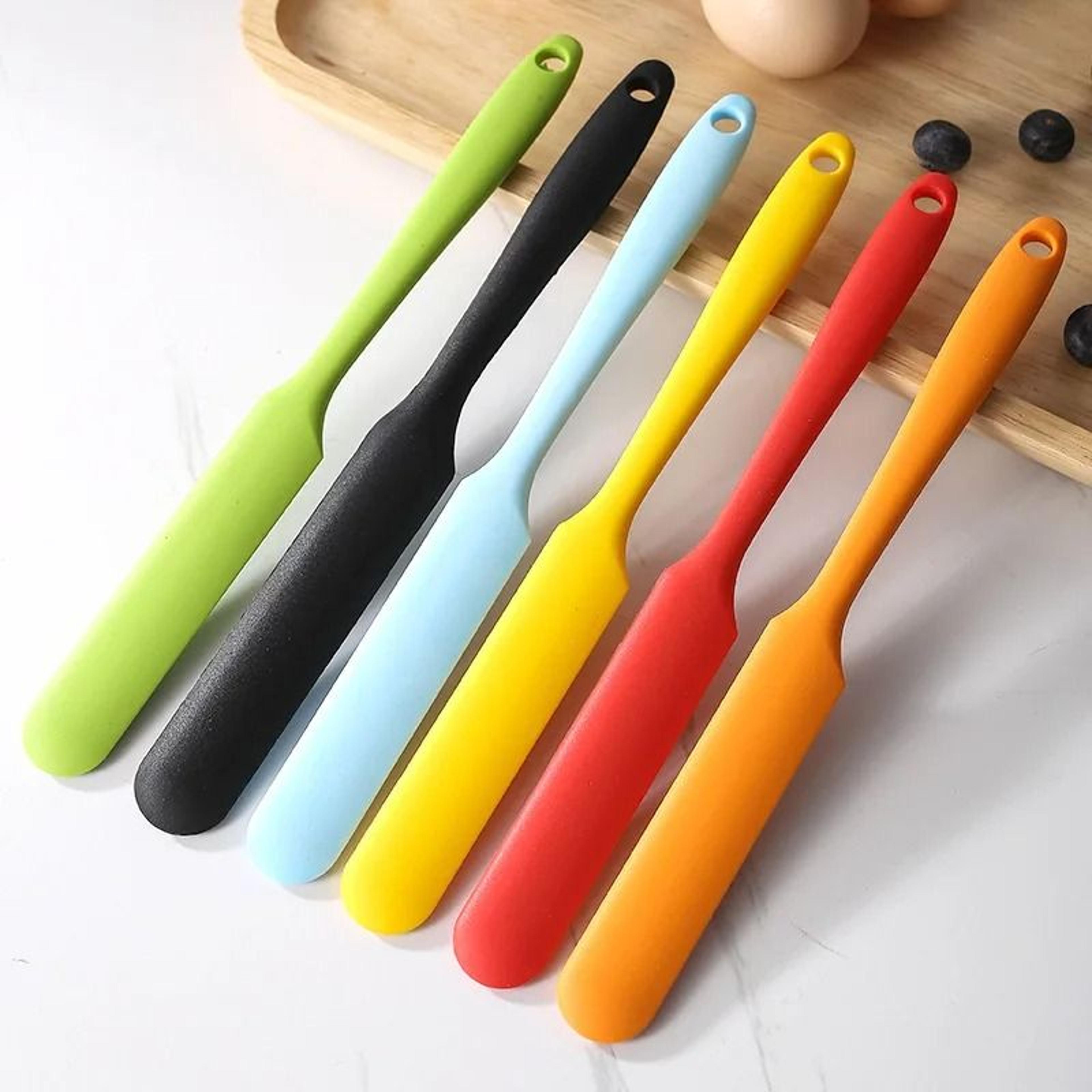 silicone long spatula scraper for cake baking and decorating