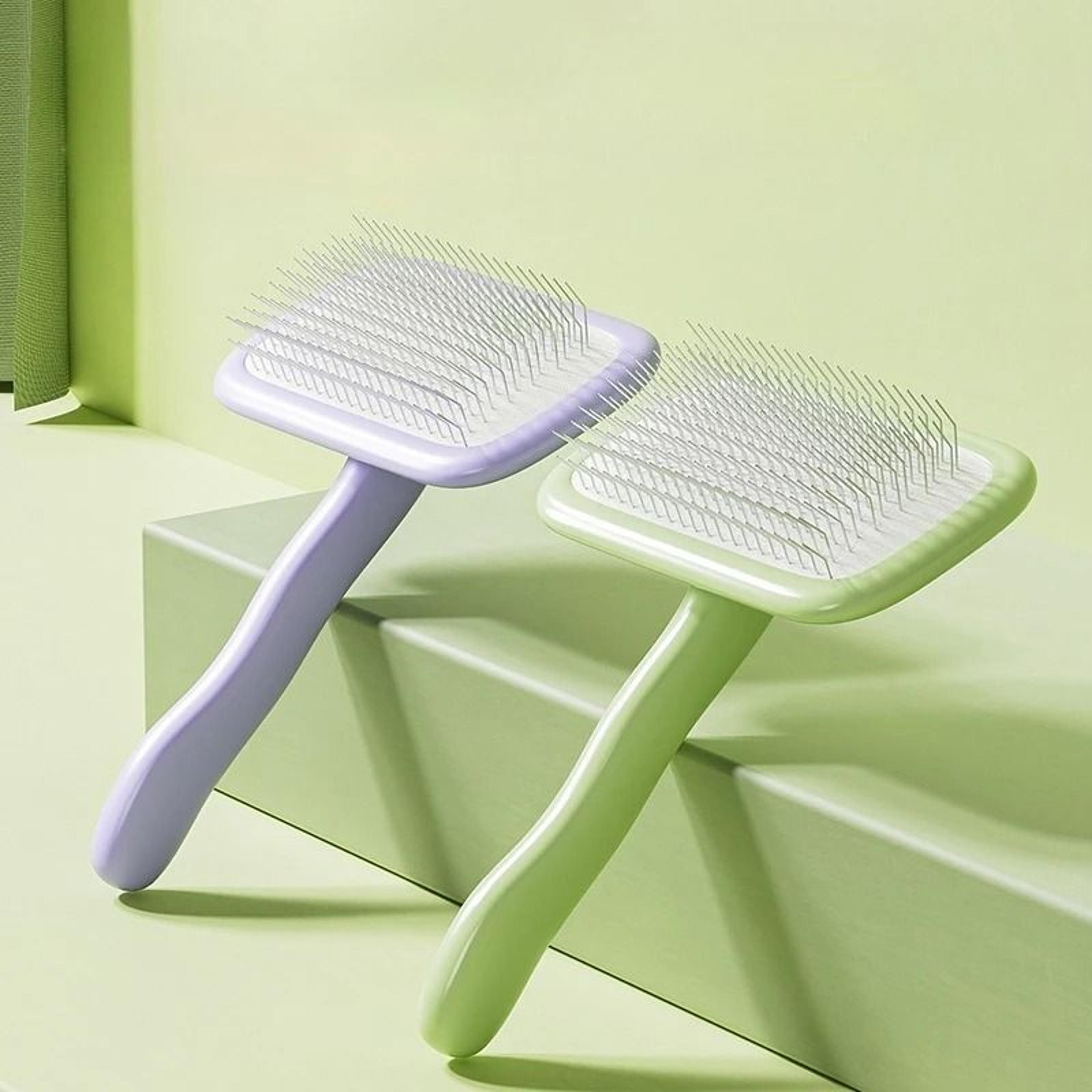pet massage and hair-removal brush for cats and dogs
