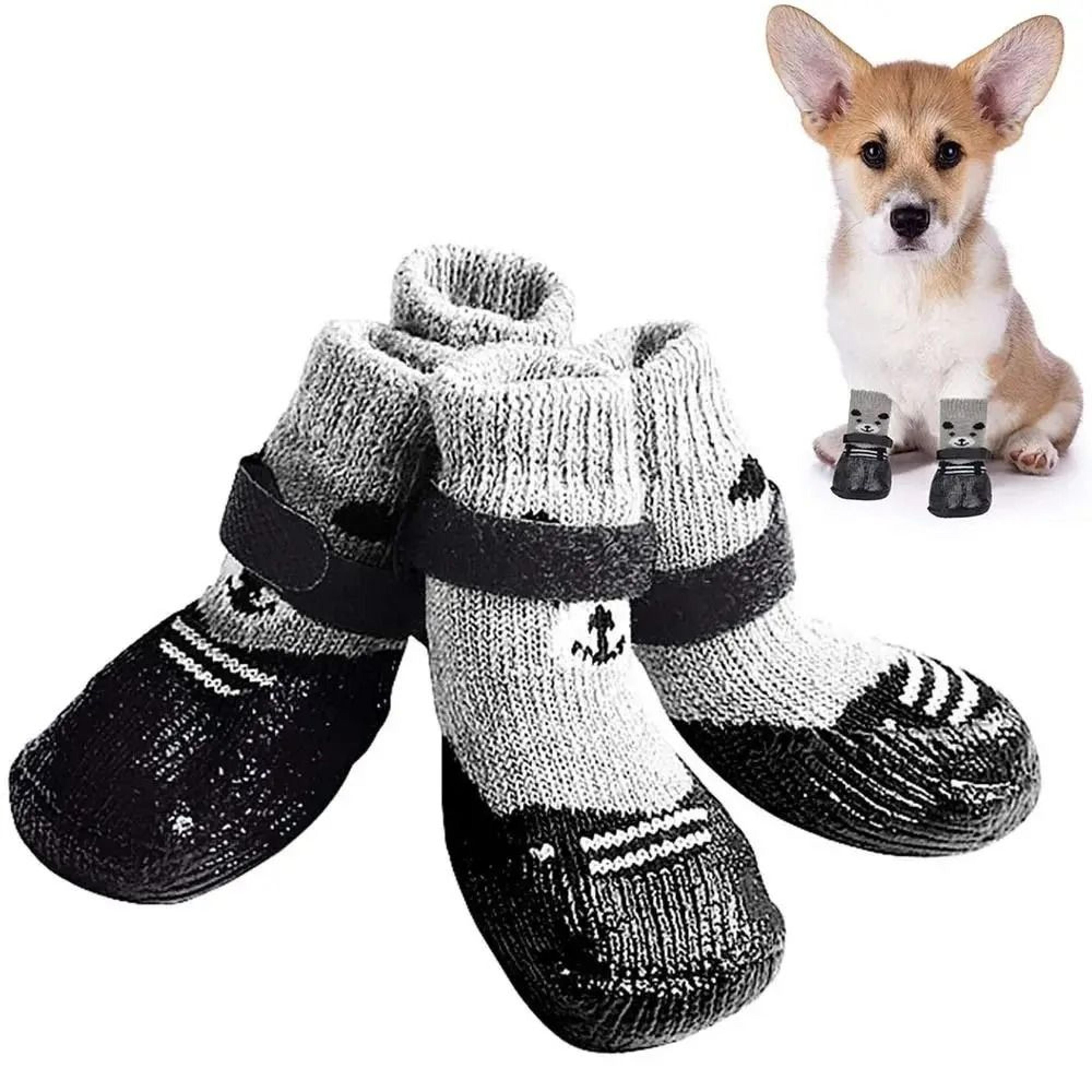 waterproof pet socks with non slip rubber soles for dogs and cats