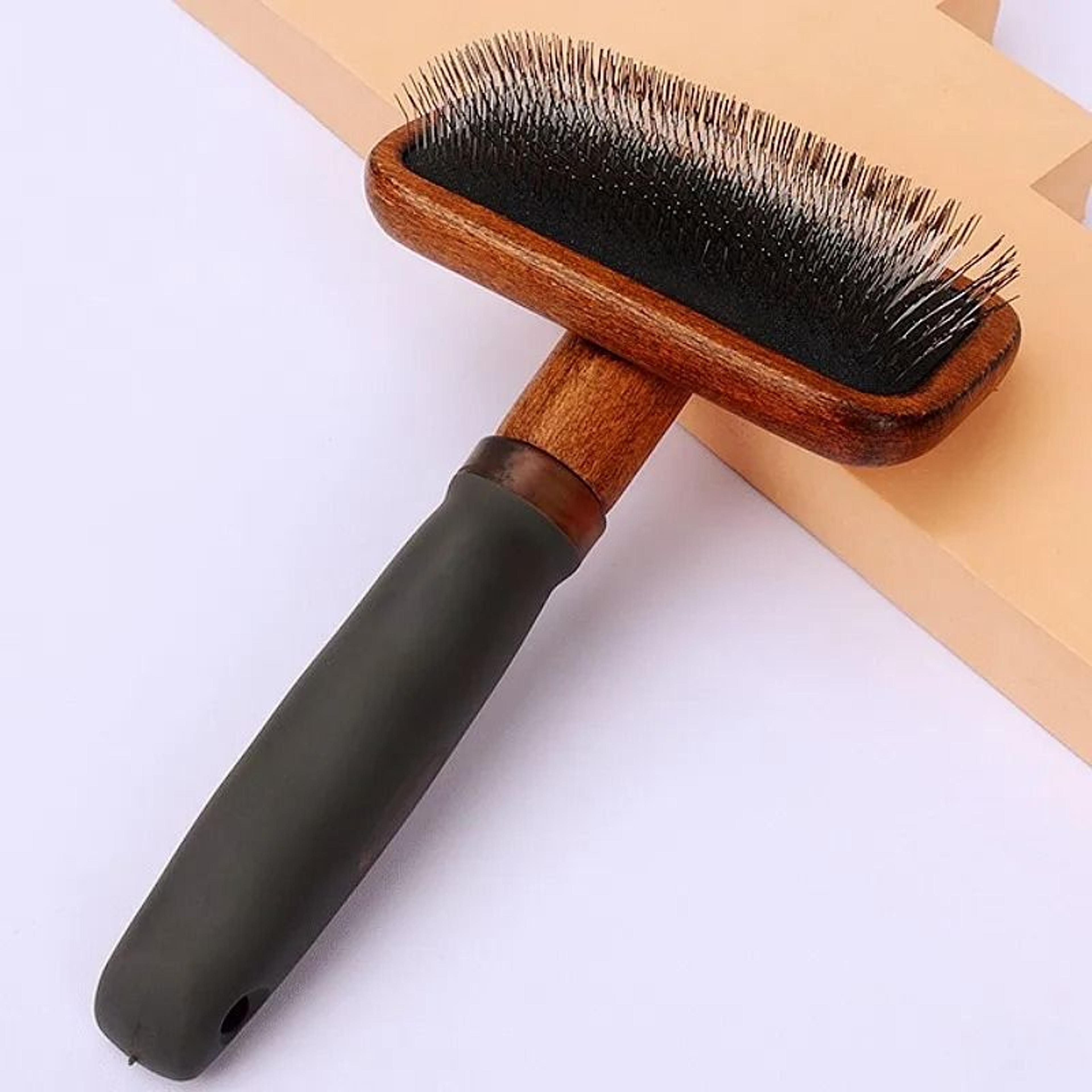 wooden pet grooming comb for dogs and cats