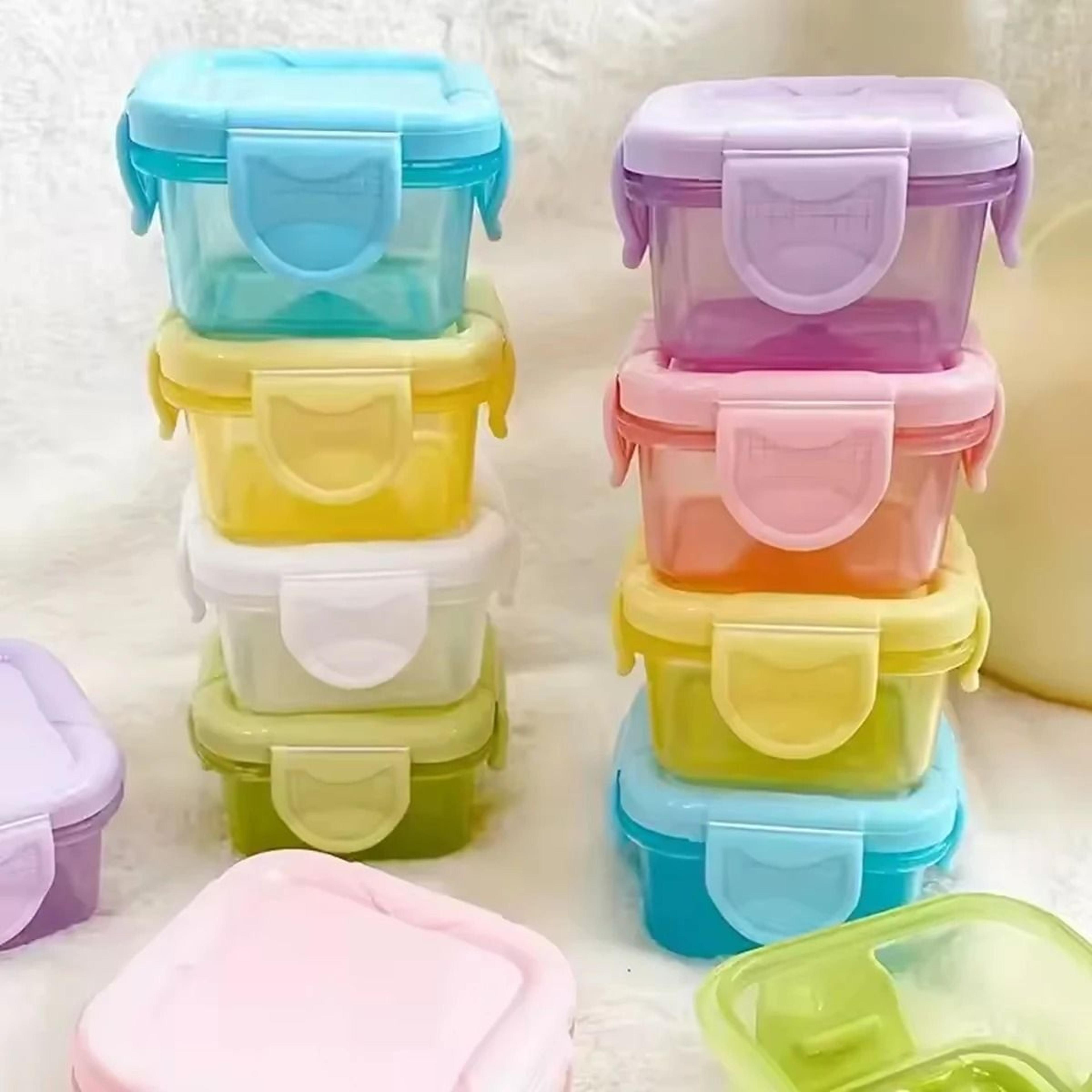 mini food storage containers with leakproof lids