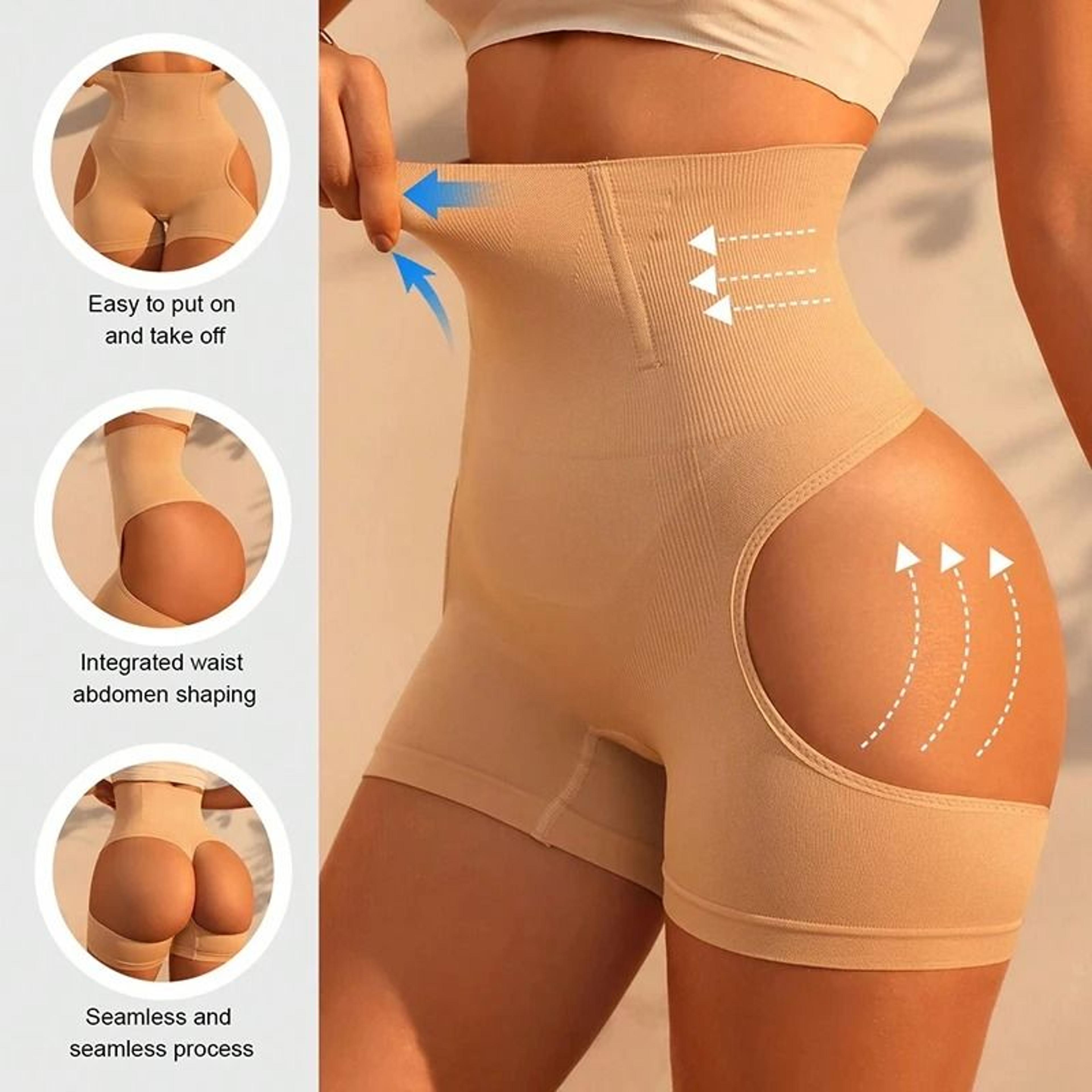 seamless butt lifter shapewear shorts with tummy control
