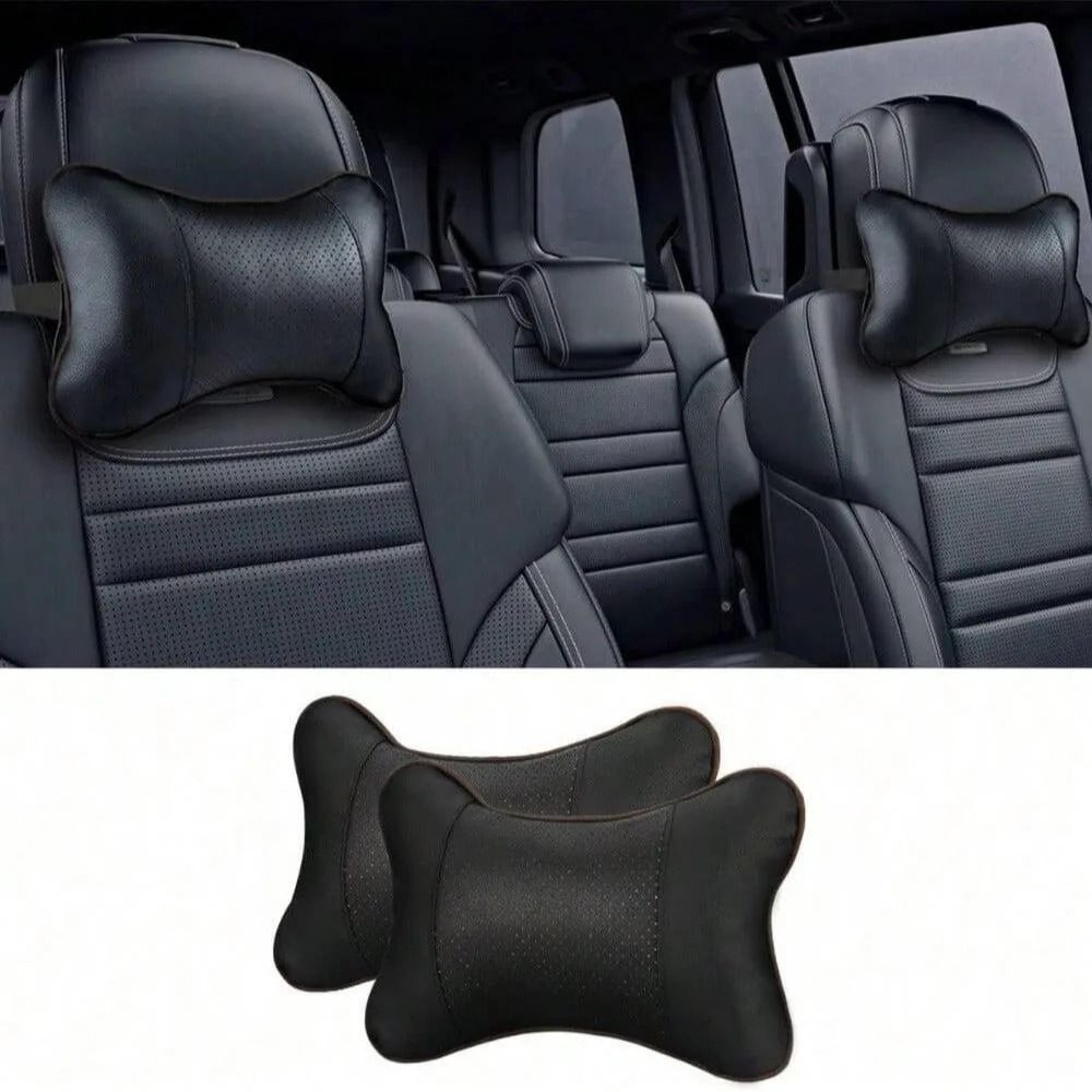 car seat headrest cushion for neck support and breathable comfort