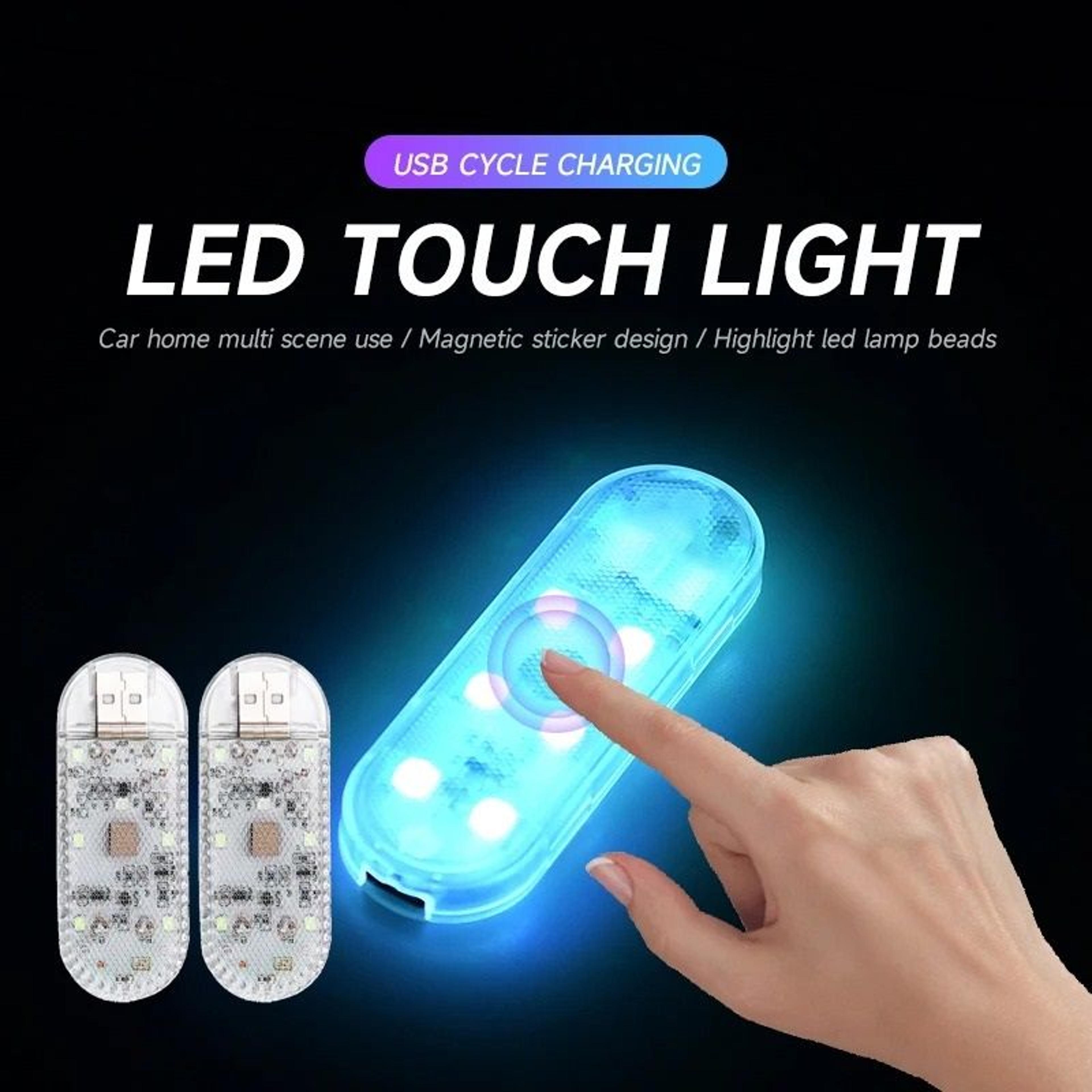 led car touch light for interior ambient lighting
