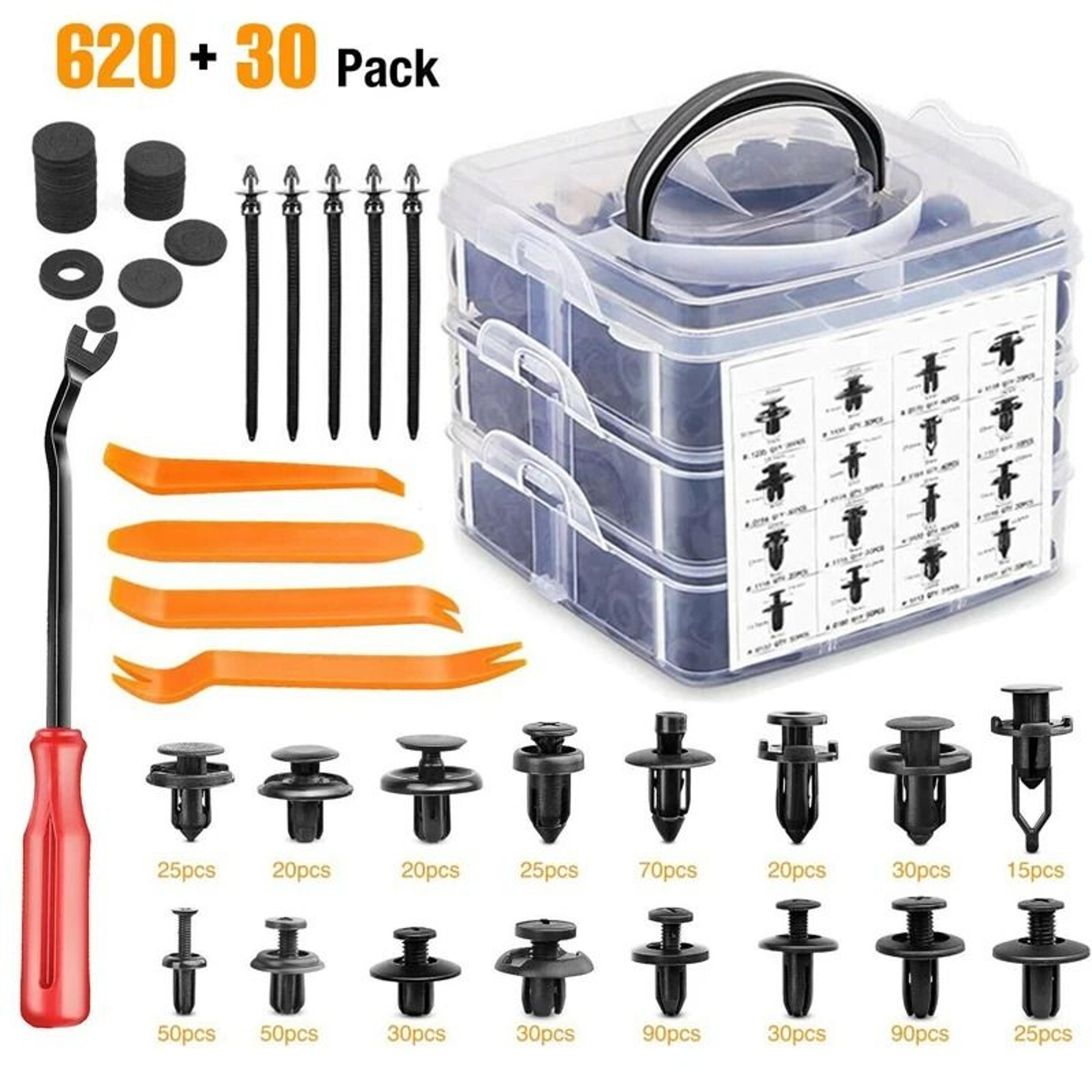 car plastic retainer clip kit for trim and bumper repair