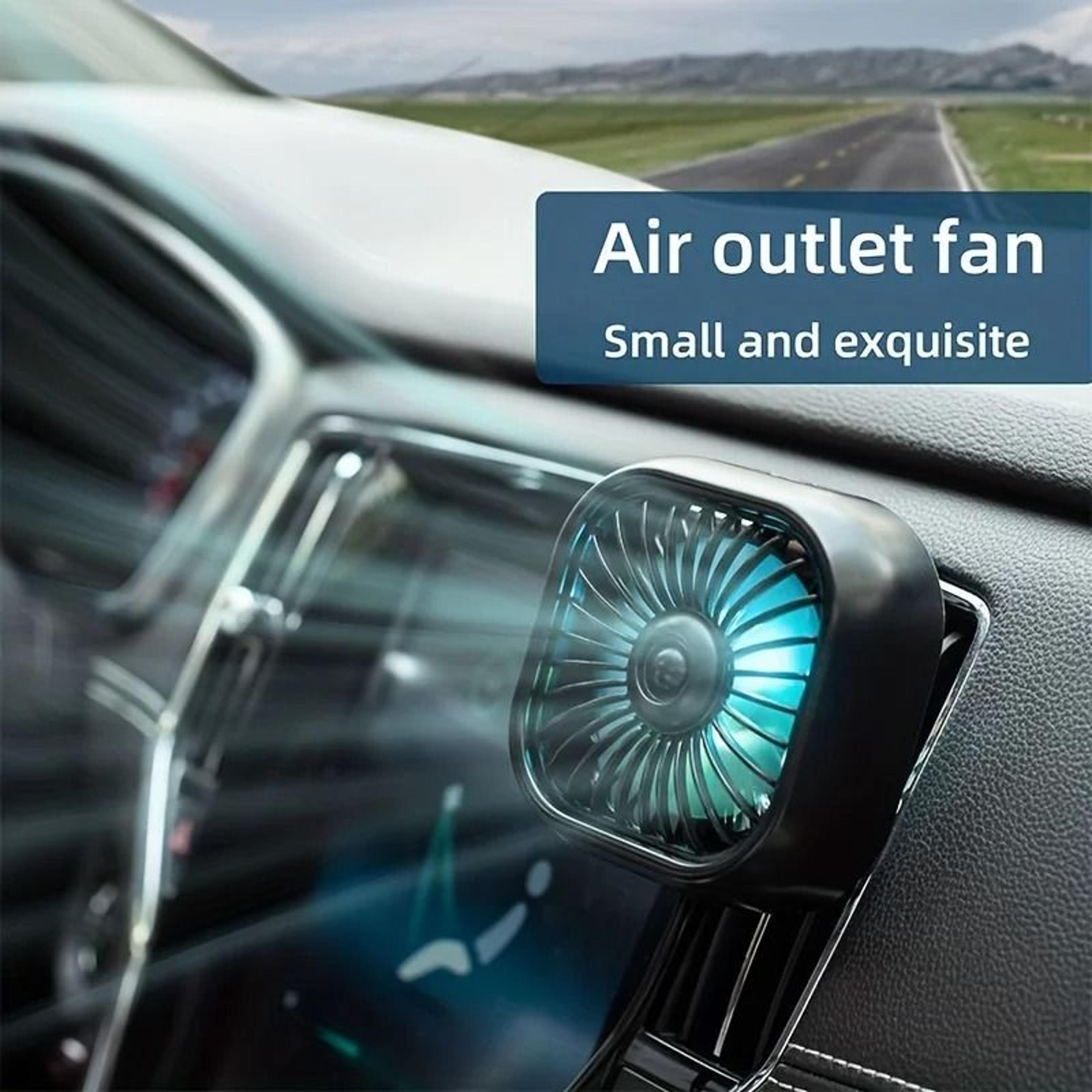 mini car vent fan usb powered portable cooling clip