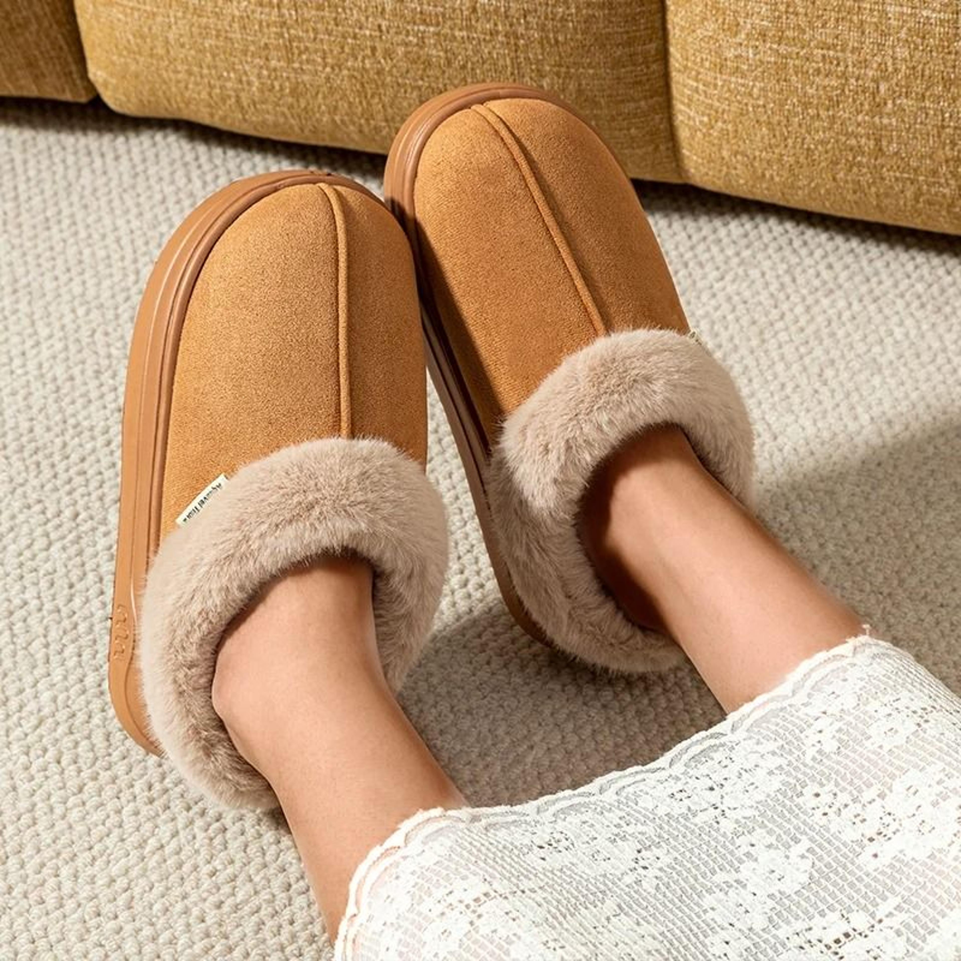 warm winter slippers for women indoor and outdoor comfort with thick soft sole