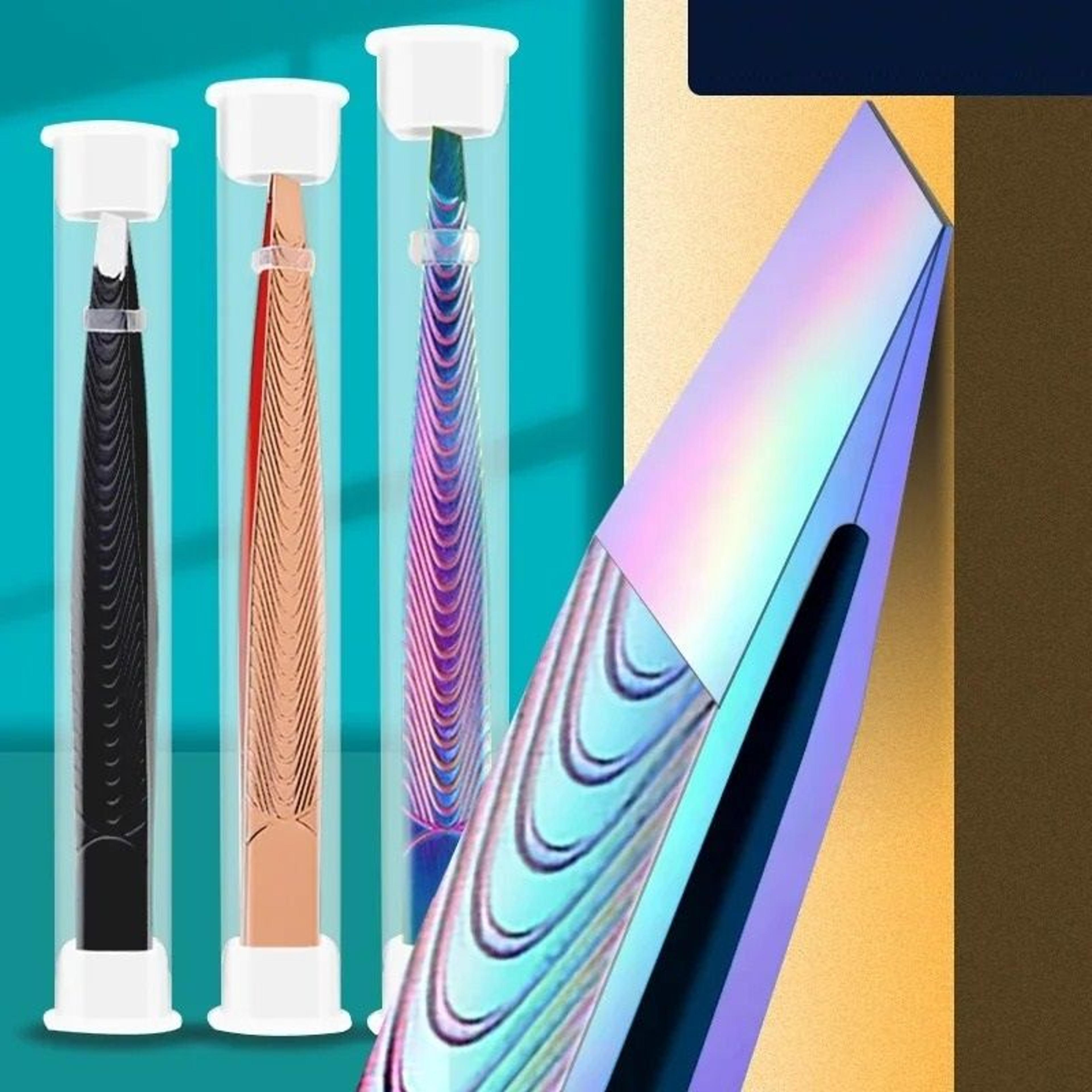 stainless steel eyebrow tweezer for precision hair removal and face grooming