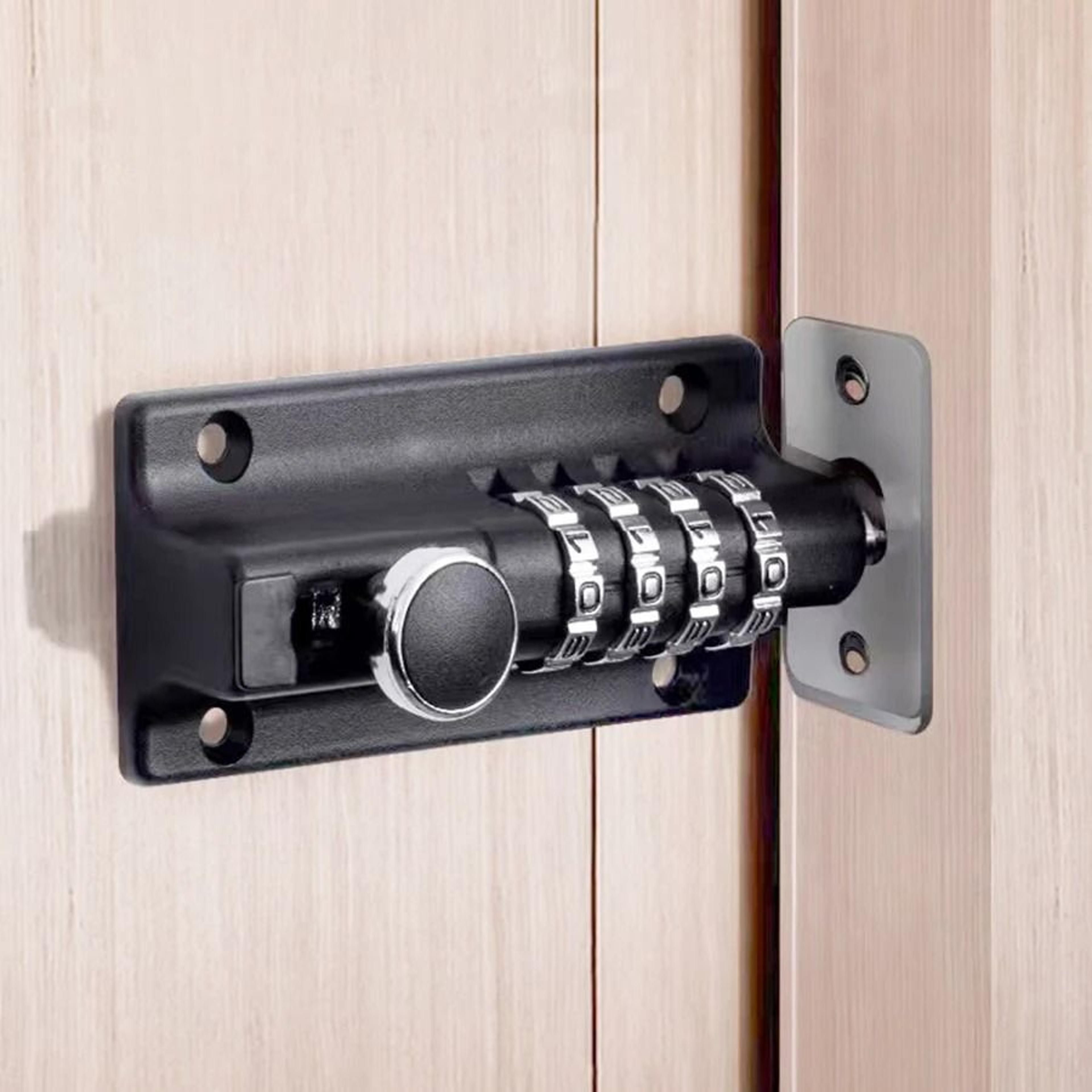 metal combination bolt lock safety latch security door gate padlock